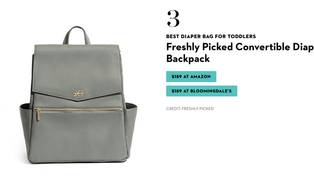 Good Housekeeping | Best Diaper Bag for Toddlers