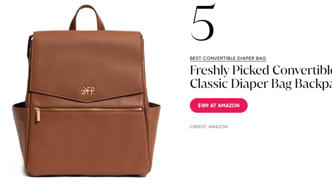 Oprah Daily | Best Convertible Diaper Bag
