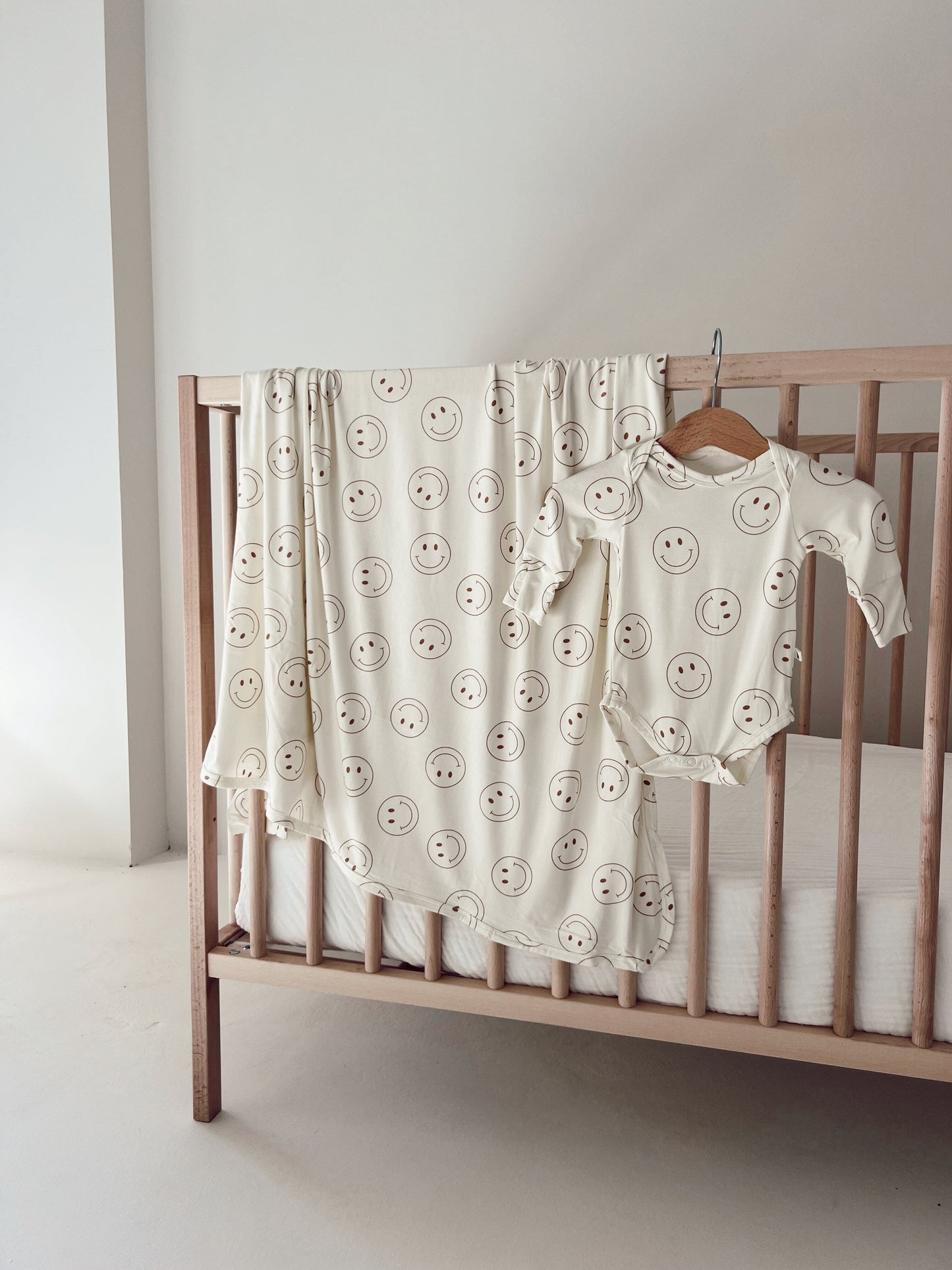 Bamboo Swaddle | Just Smile blanket forever french baby