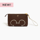 Disney Mocha Mickey Mouse Zip Pouch Classic Zip Pouch Bag Accessory