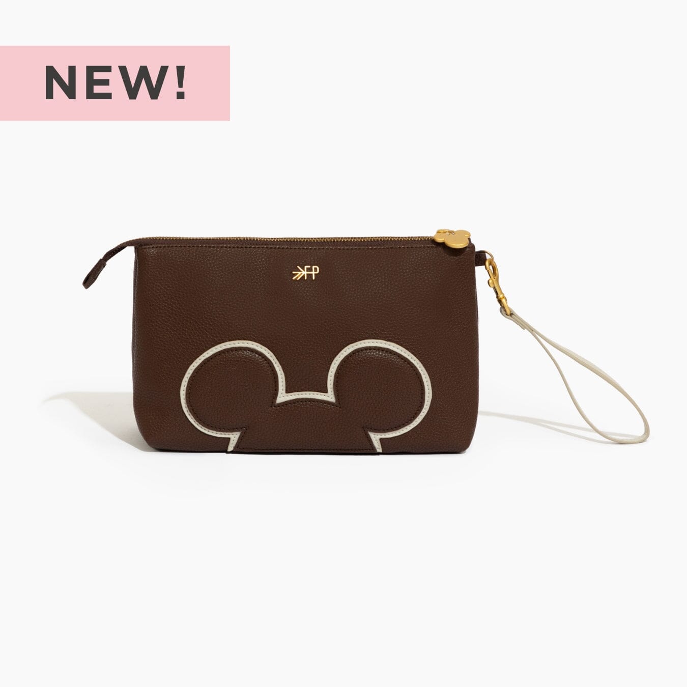 Disney Mocha Mickey Mouse Zip Pouch Classic Zip Pouch Bag Accessory