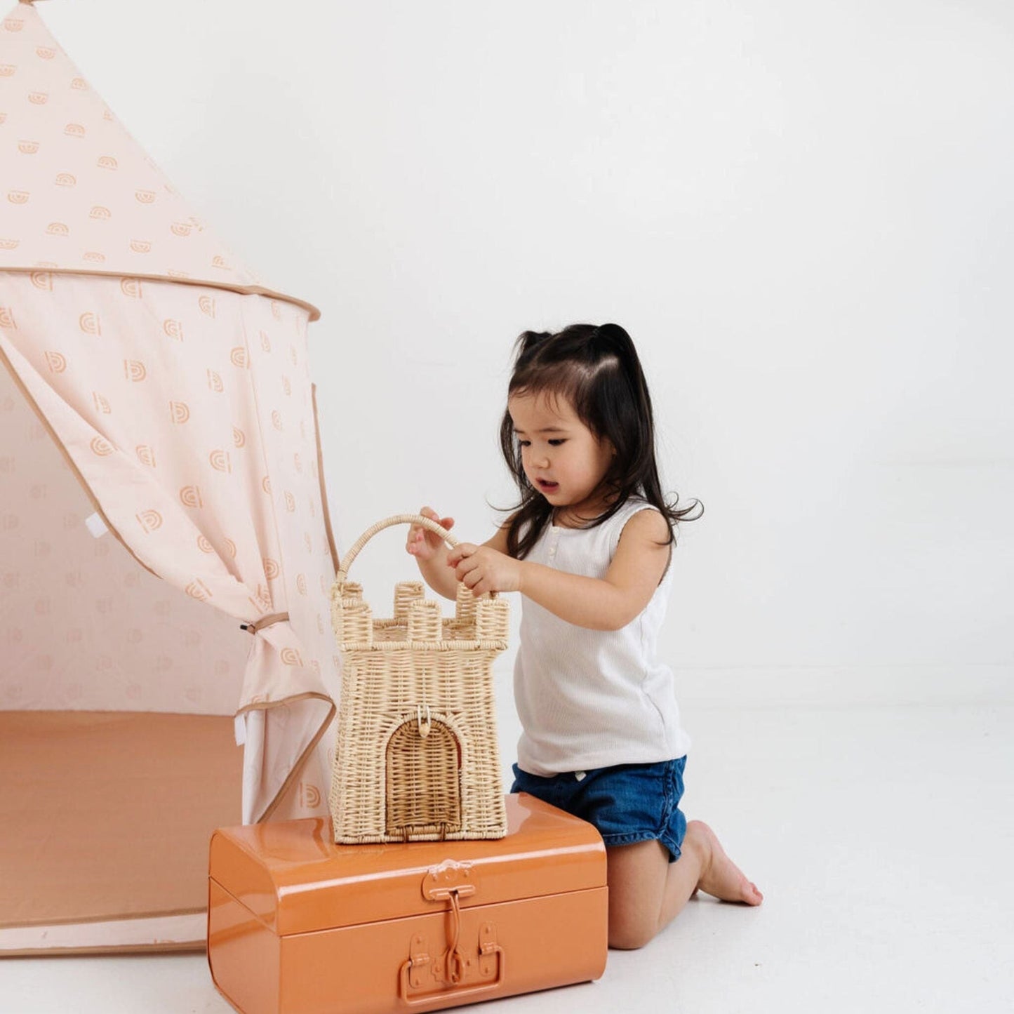 Rainbow Peach Play Tent Play Tent Toki Mats