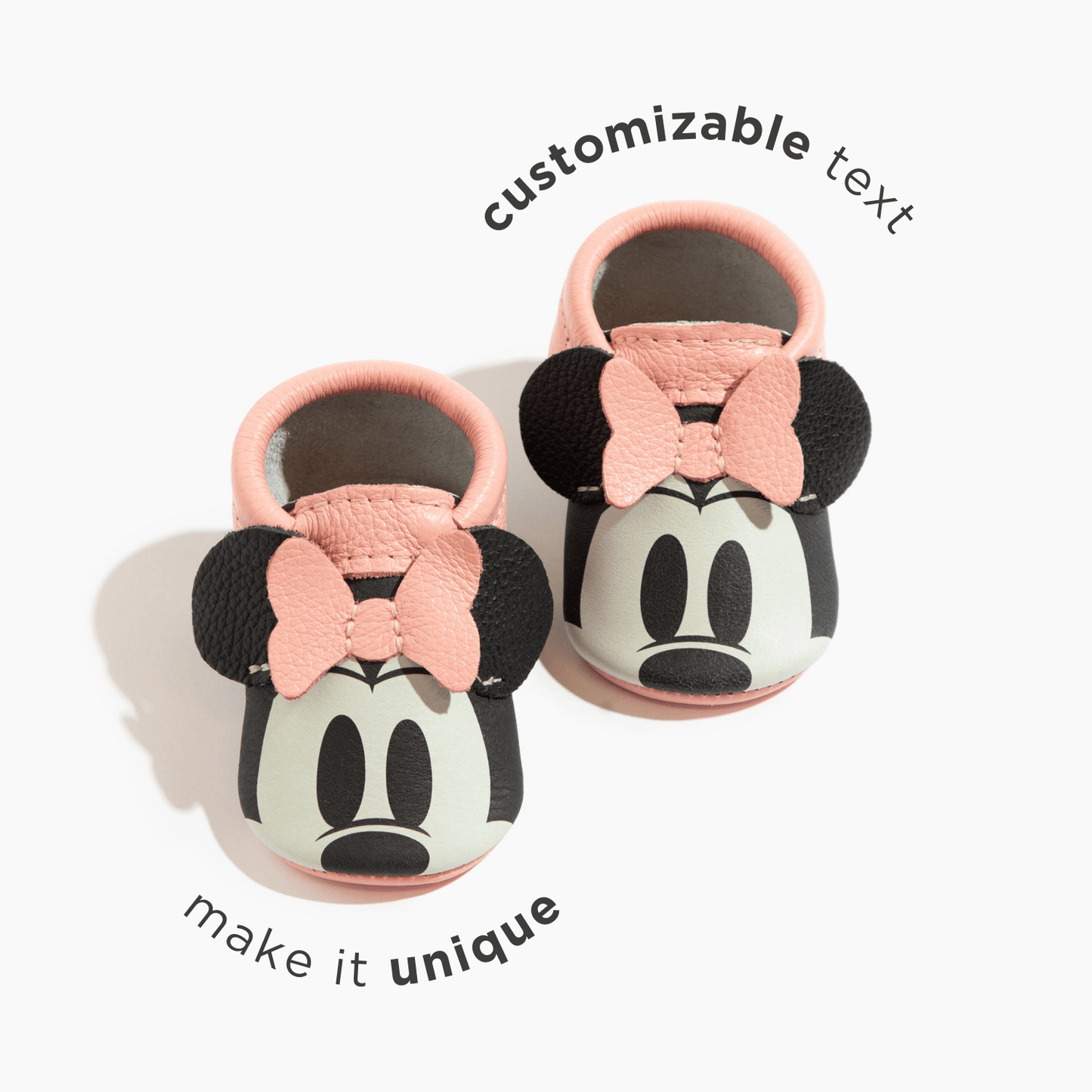 Custom Minnie Ears Baby Shoe City Mocc Soft Sole