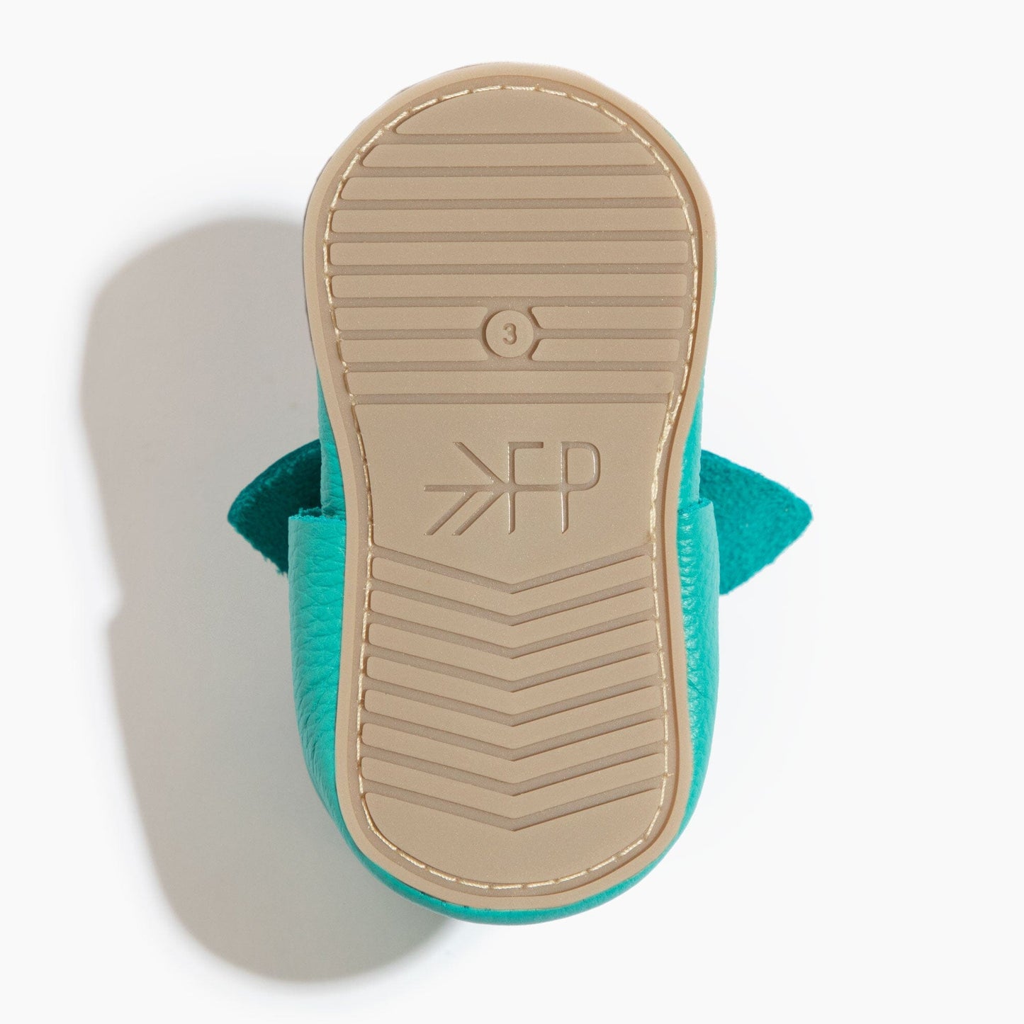 Aqua Knotted Bow Baby Shoe Knotted Bow Mocc Soft Sole