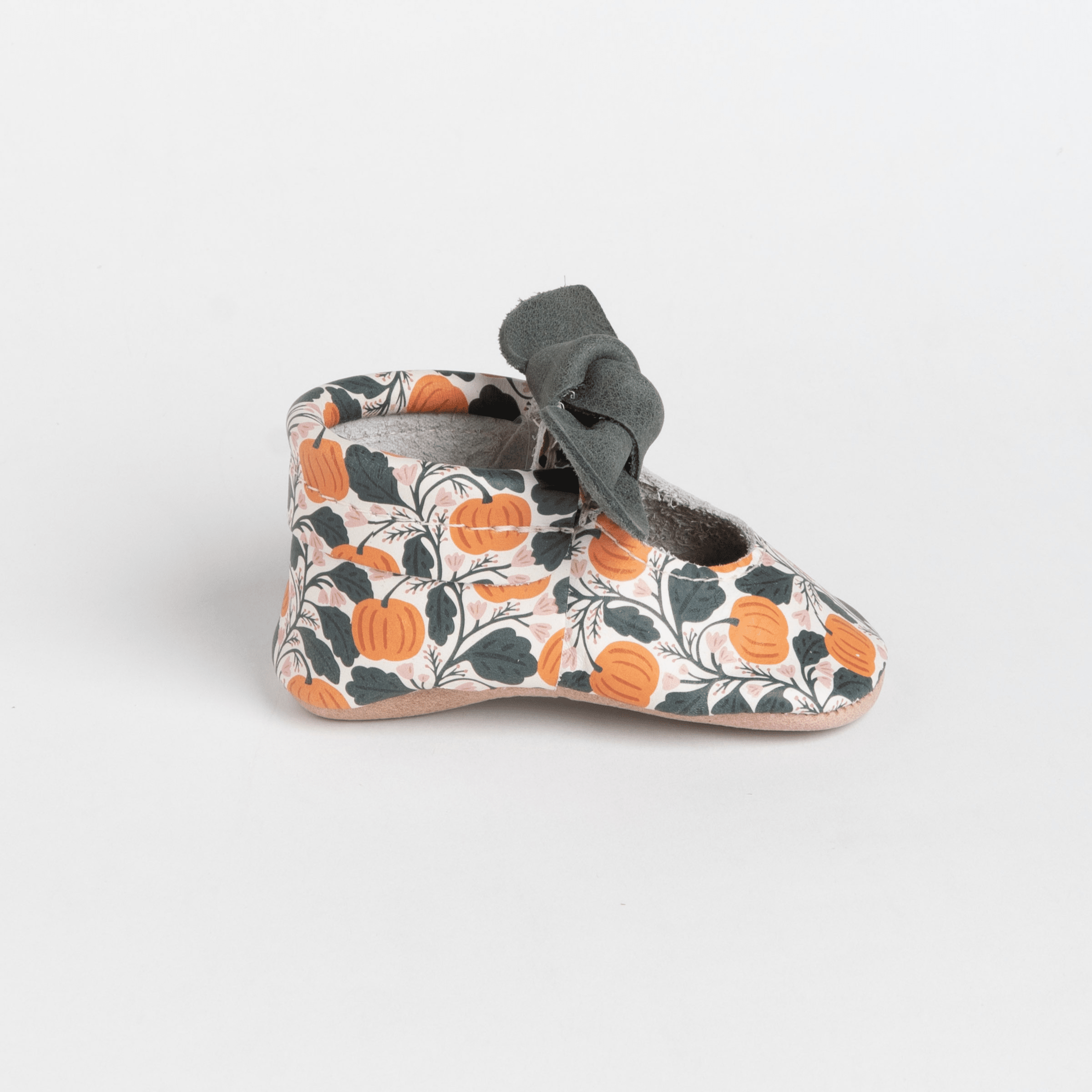 Pumpkin Patch Knotted Bow Baby Shoe Knotted Bow Mocc Soft Sole