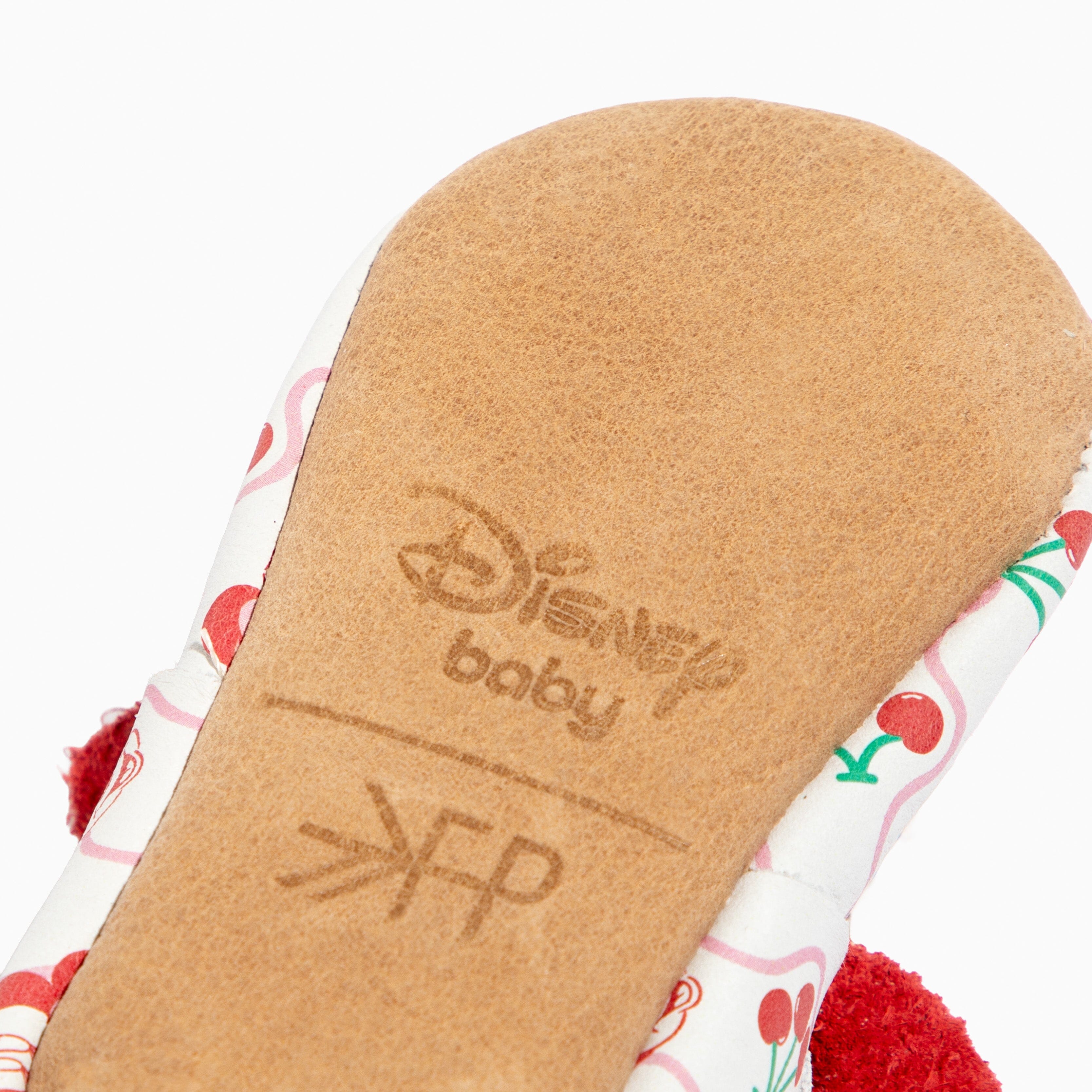 Disney Cherry Minnie Mouse Knotted Bow Baby Shoe Knotted Bow Mocc Soft Sole