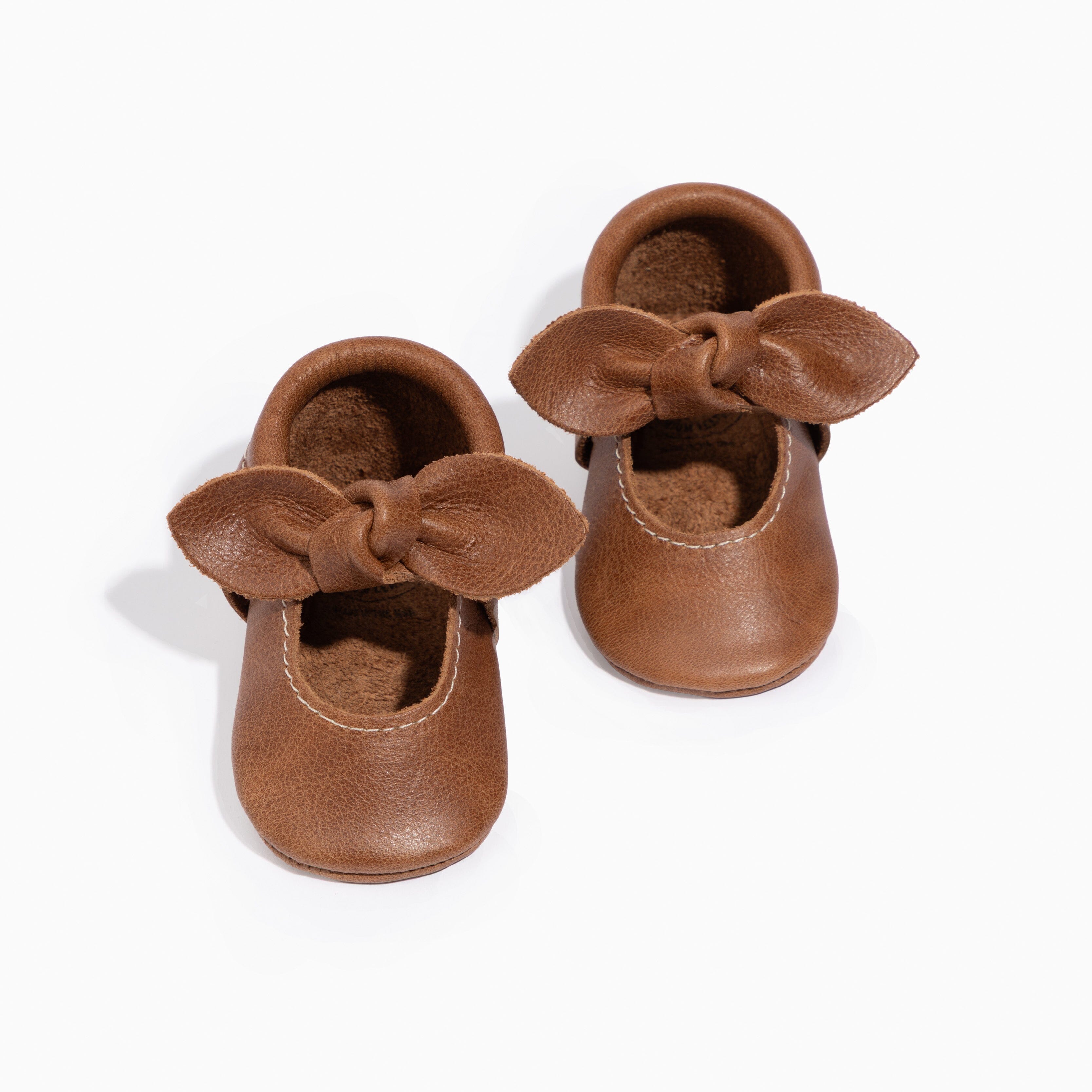 Maple Knotted Bow Baby Shoe Knotted Bow Mocc Soft Sole