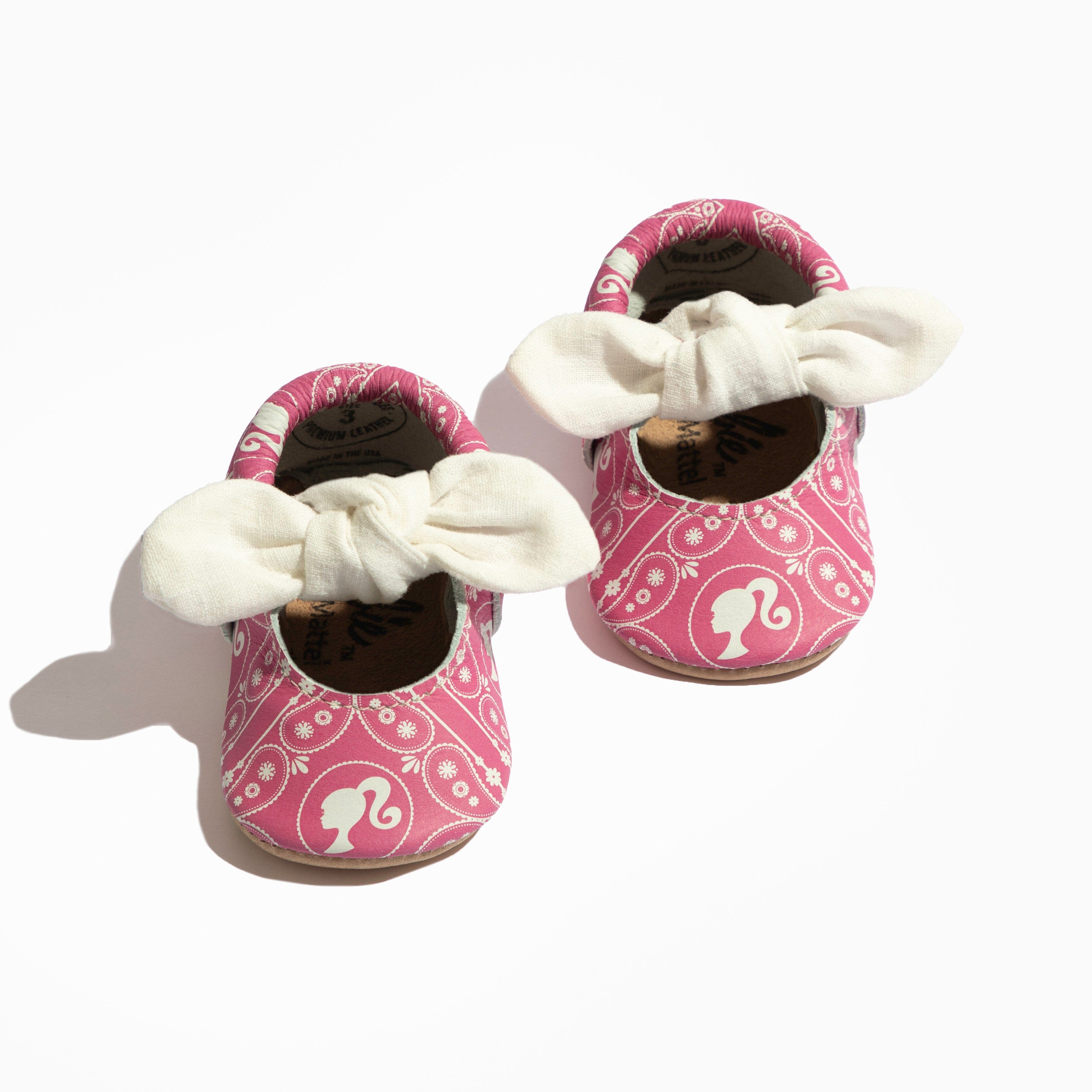 Barbie™ Paisley Knotted Bow Baby Shoe Knotted Bow Mocc Soft Sole