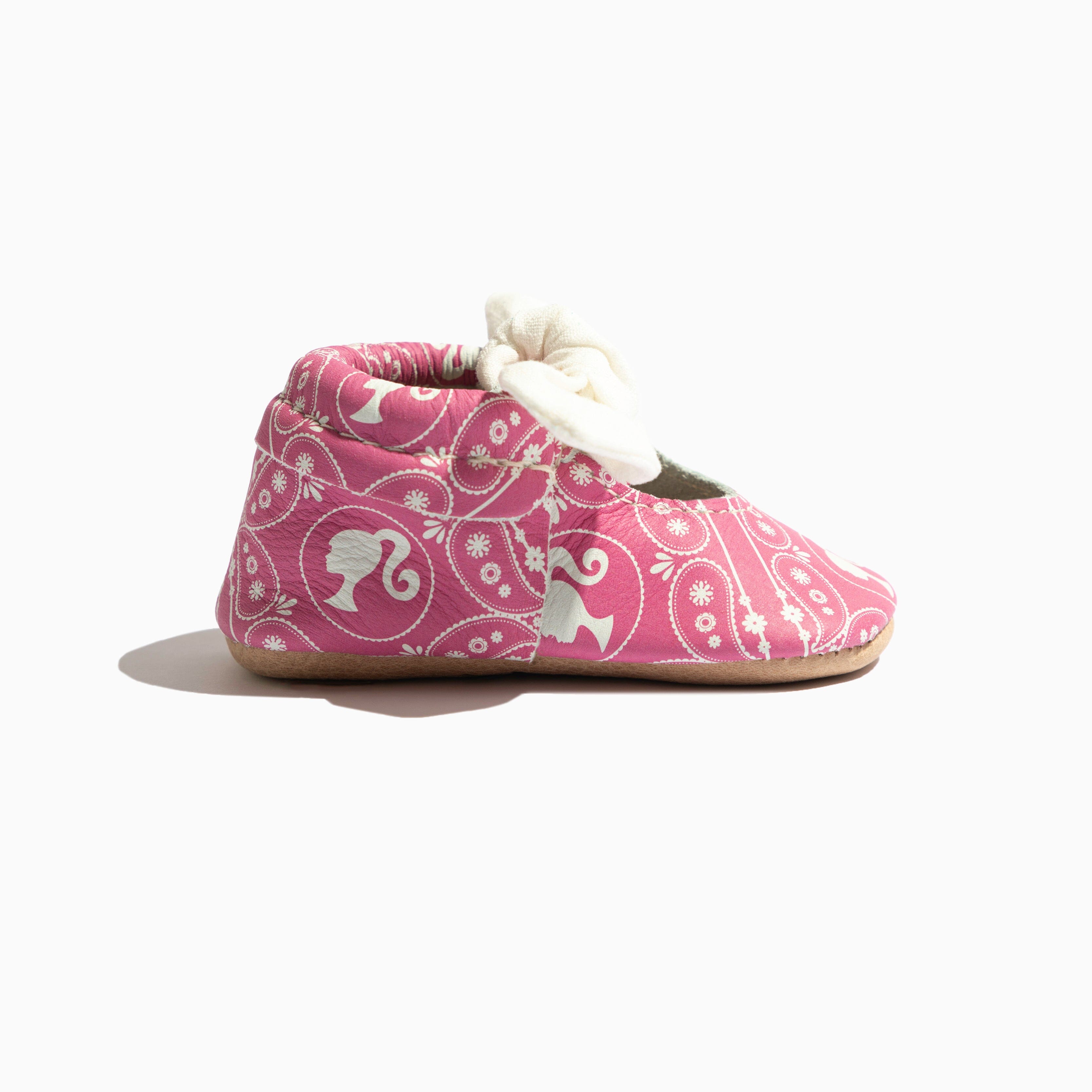 Barbie™ Paisley Knotted Bow Baby Shoe Knotted Bow Mocc Soft Sole