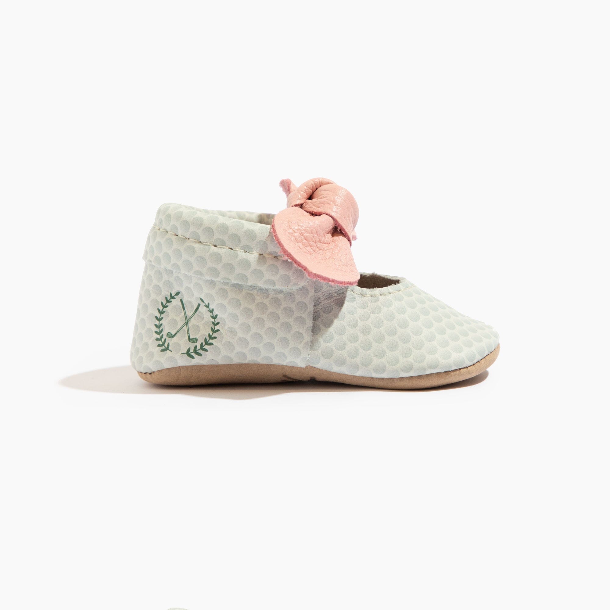 Birdie Knotted Bow Baby Shoe Knotted Bow Mocc Soft Sole