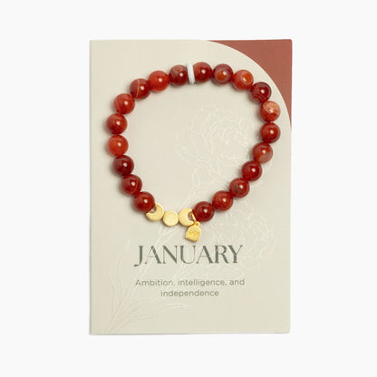 January Birthstone Bracelet Birthstone Bracelet Jewelry 