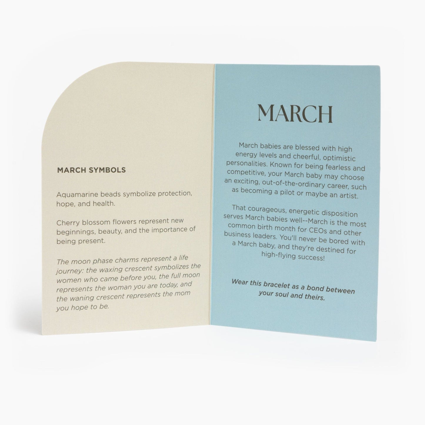 March Birthstone Bracelet Birthstone Bracelet Jewelry