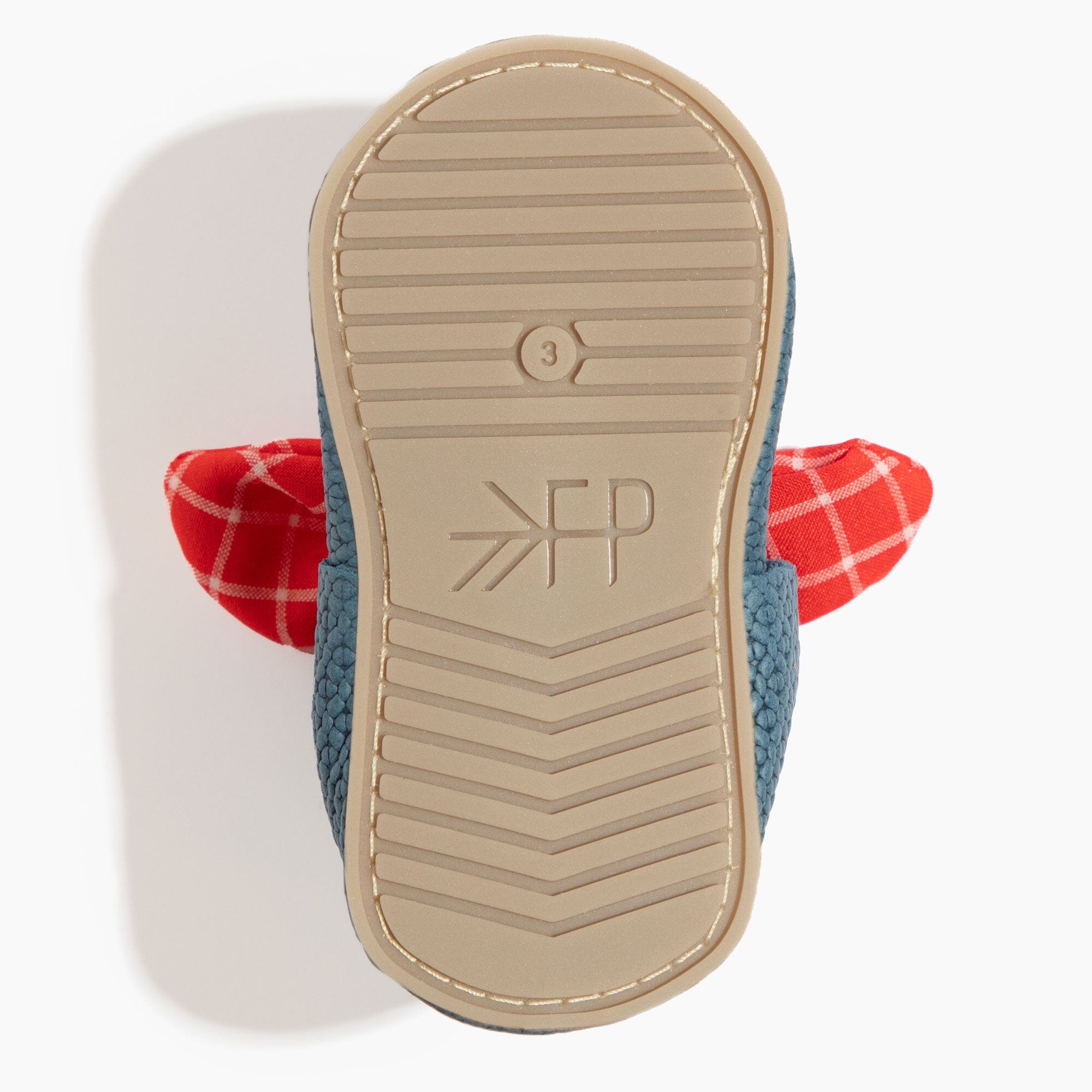 Blue Jean Knotted Bow Baby Shoe Knotted Bow Mocc Soft Sole