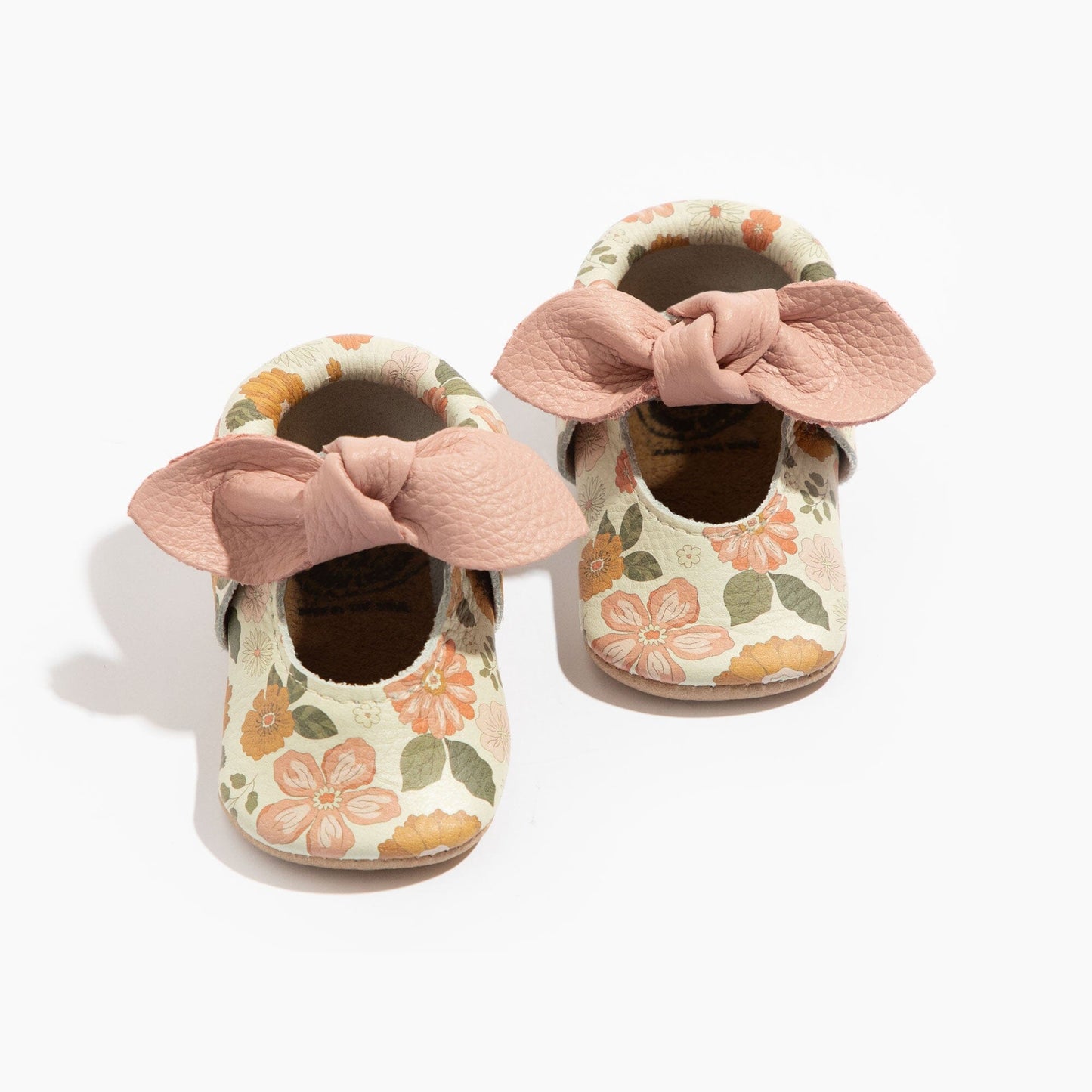 Boho Blossom Knotted Bow Baby Shoe Knotted Bow Mocc Soft Sole
