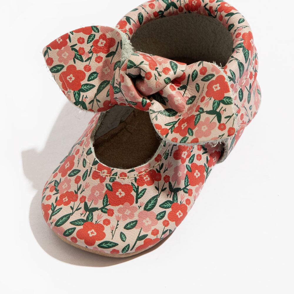 Bouquet Knotted Bow Baby Shoe Knotted Bow Mocc Soft Sole