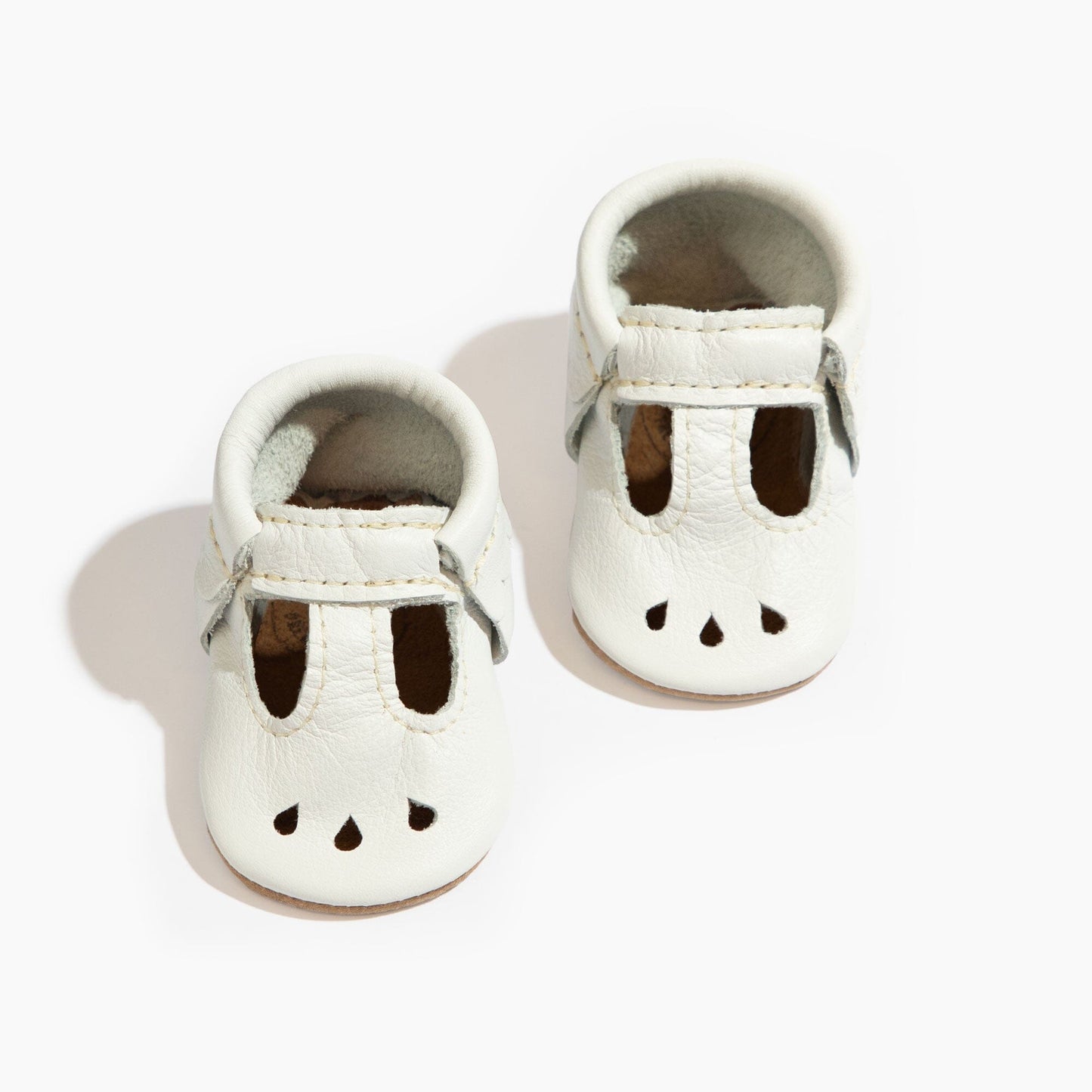 Toasted Bright White Mary Jane Baby Shoe Mary Jane Soft Sole 