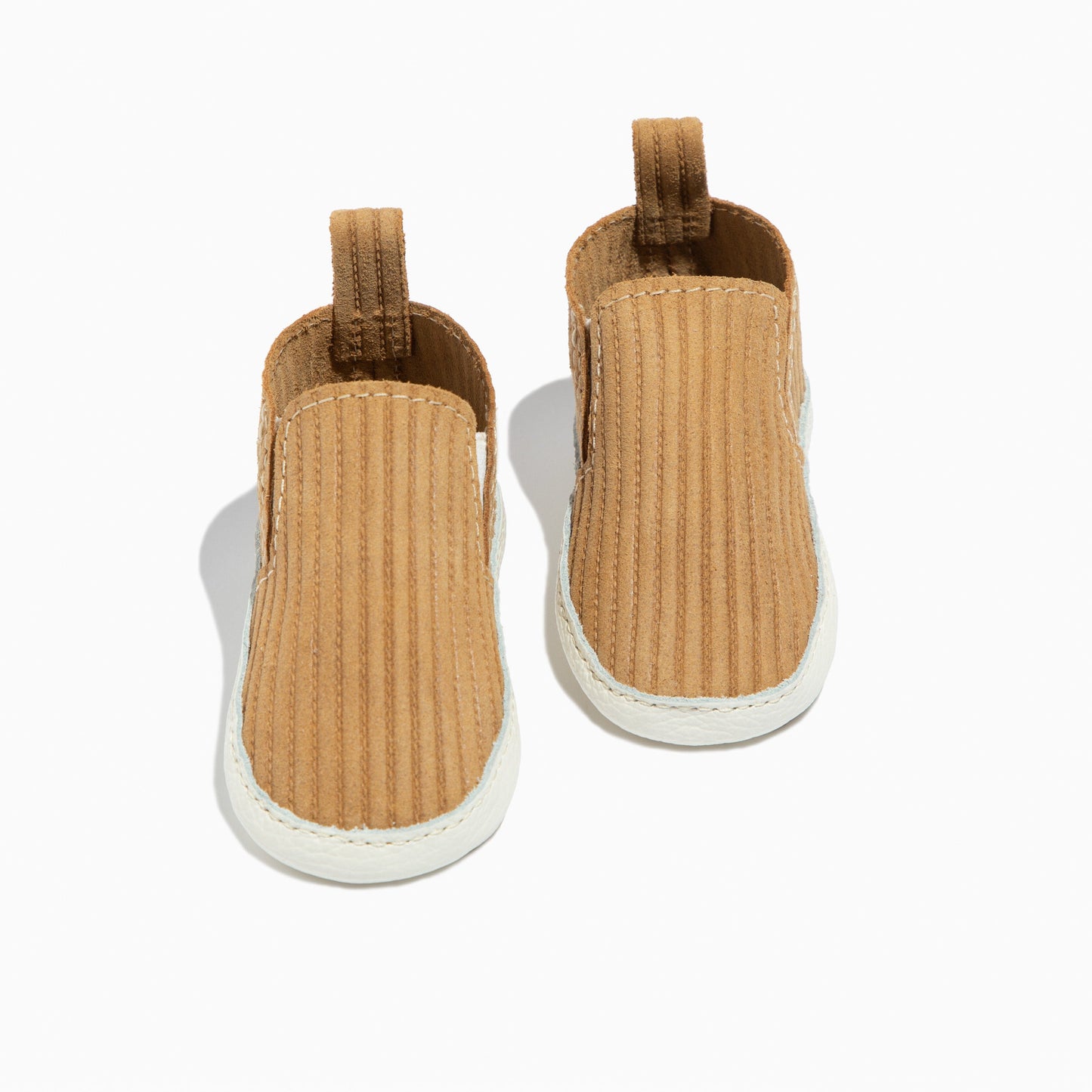 Butterscotch Ribbed Slip On Baby Shoe Slip On Soft Sole