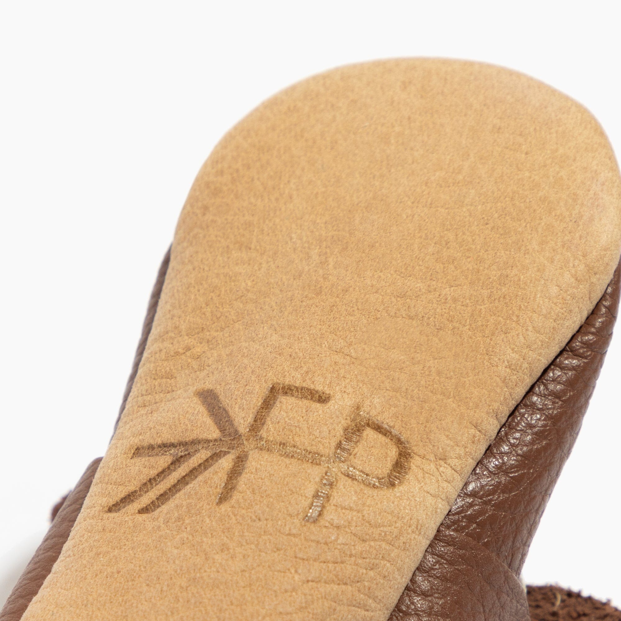 Chestnut Knotted Bow Baby Shoe Knotted Bow Mocc Soft Sole