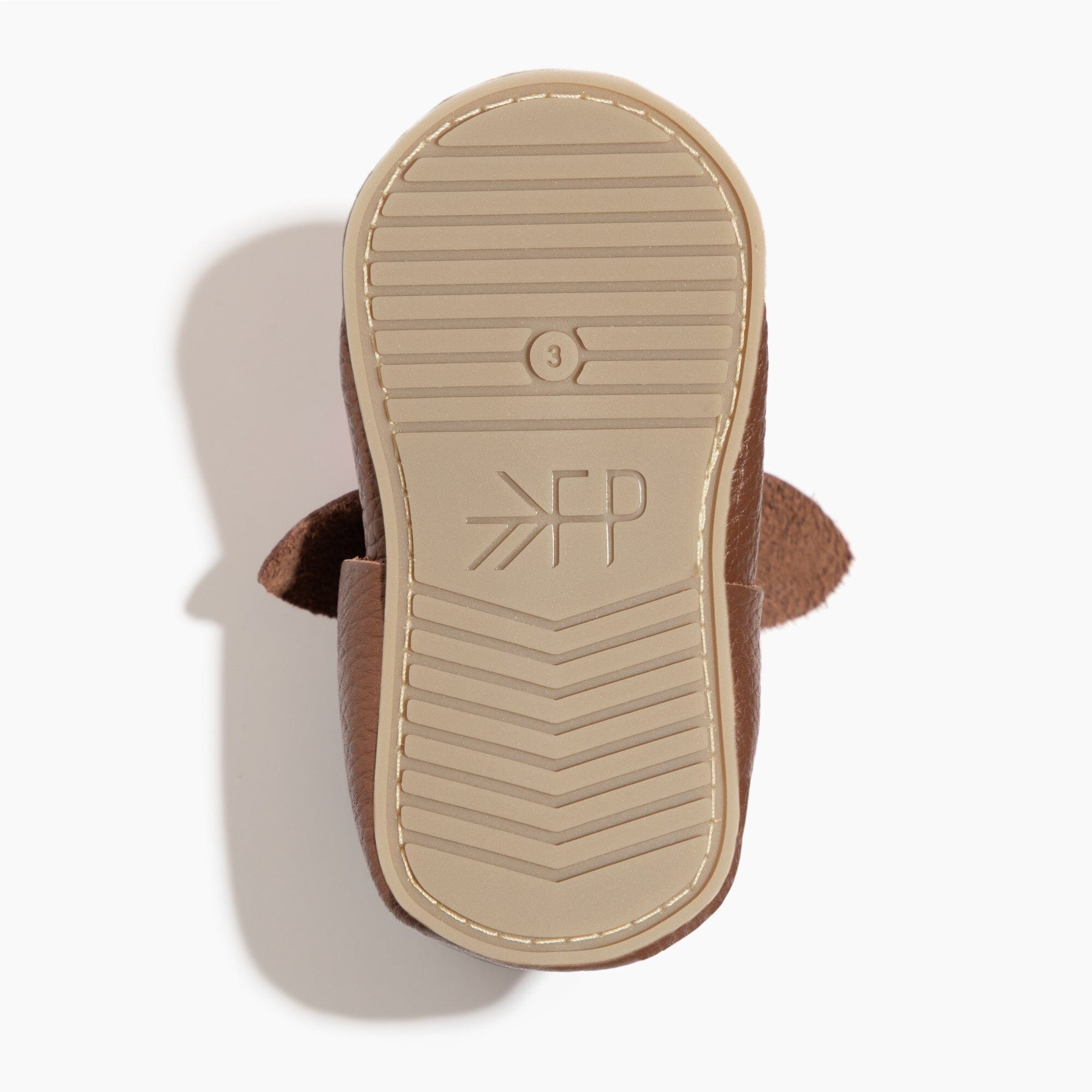 Chestnut Knotted Bow Baby Shoe Knotted Bow Mocc Soft Sole