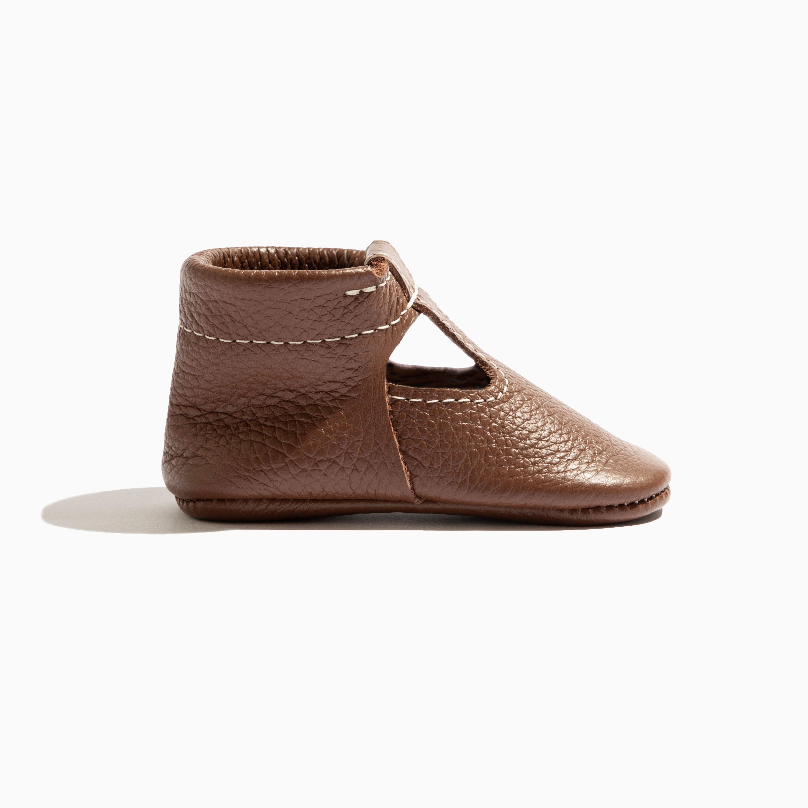 Chestnut T-Bar Baby Shoe T-Bar Soft Sole