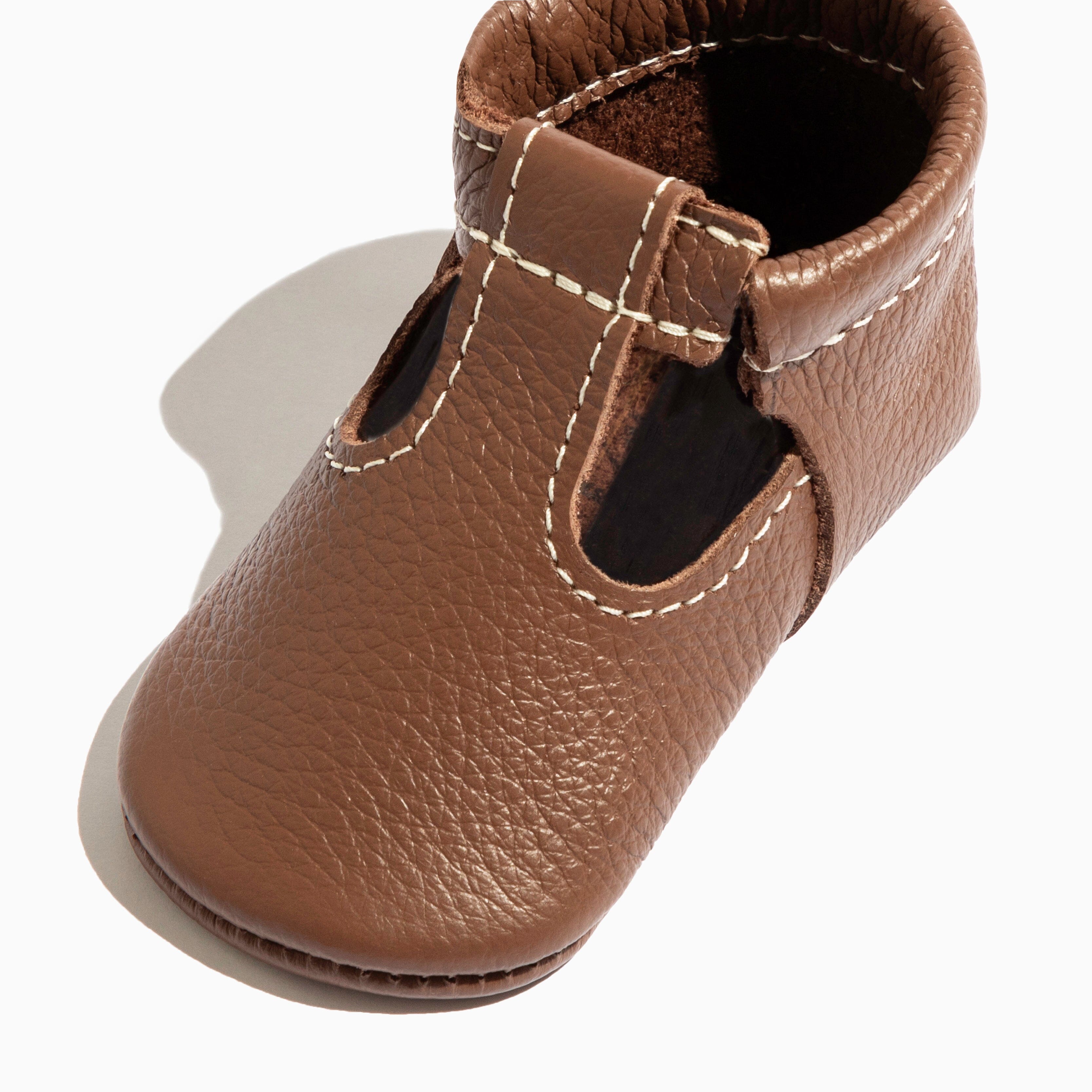 Chestnut T-Bar Baby Shoe T-Bar Soft Sole