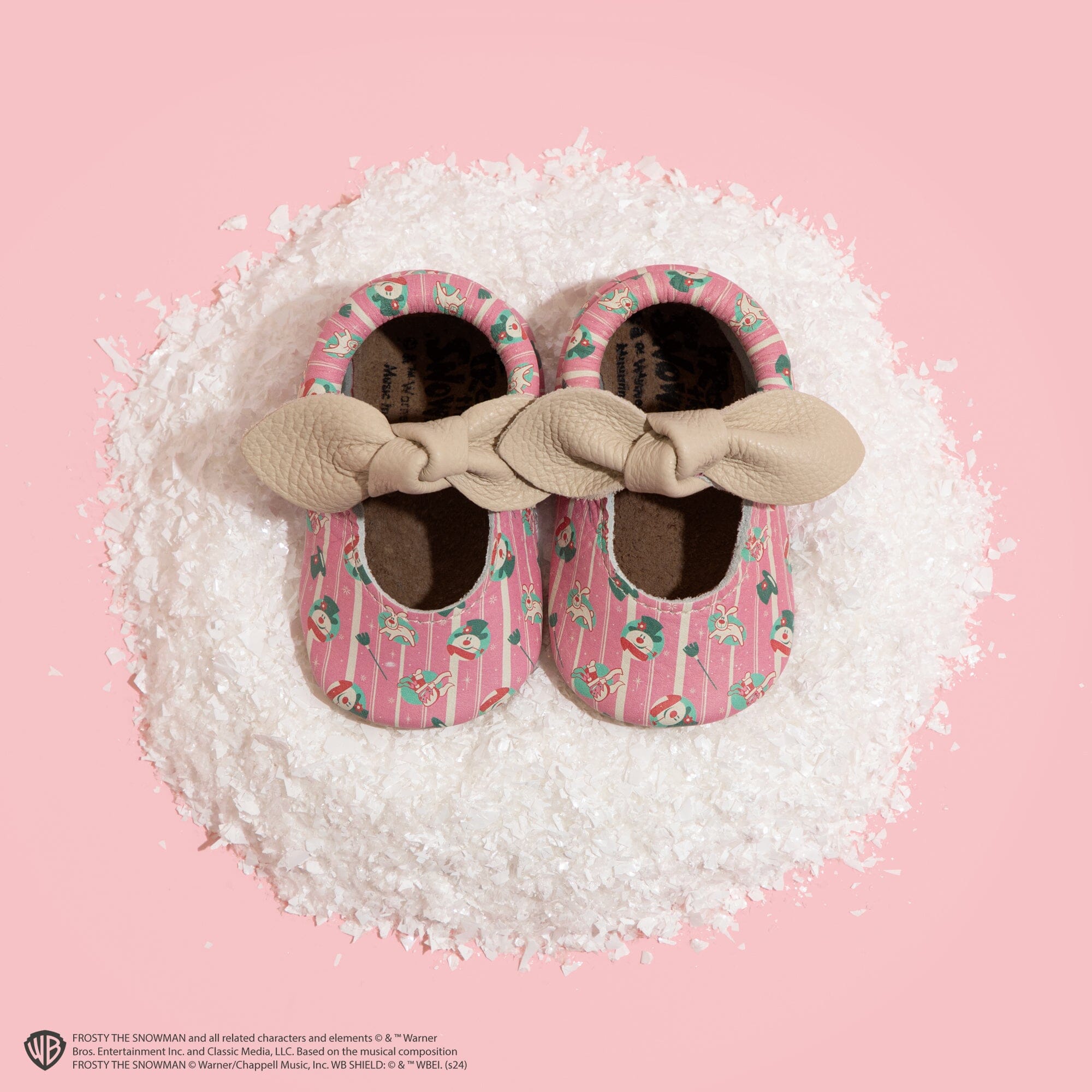Frosty the Snowman™ Knotted Bow Baby Shoe Knotted Bow Mocc Soft Sole
