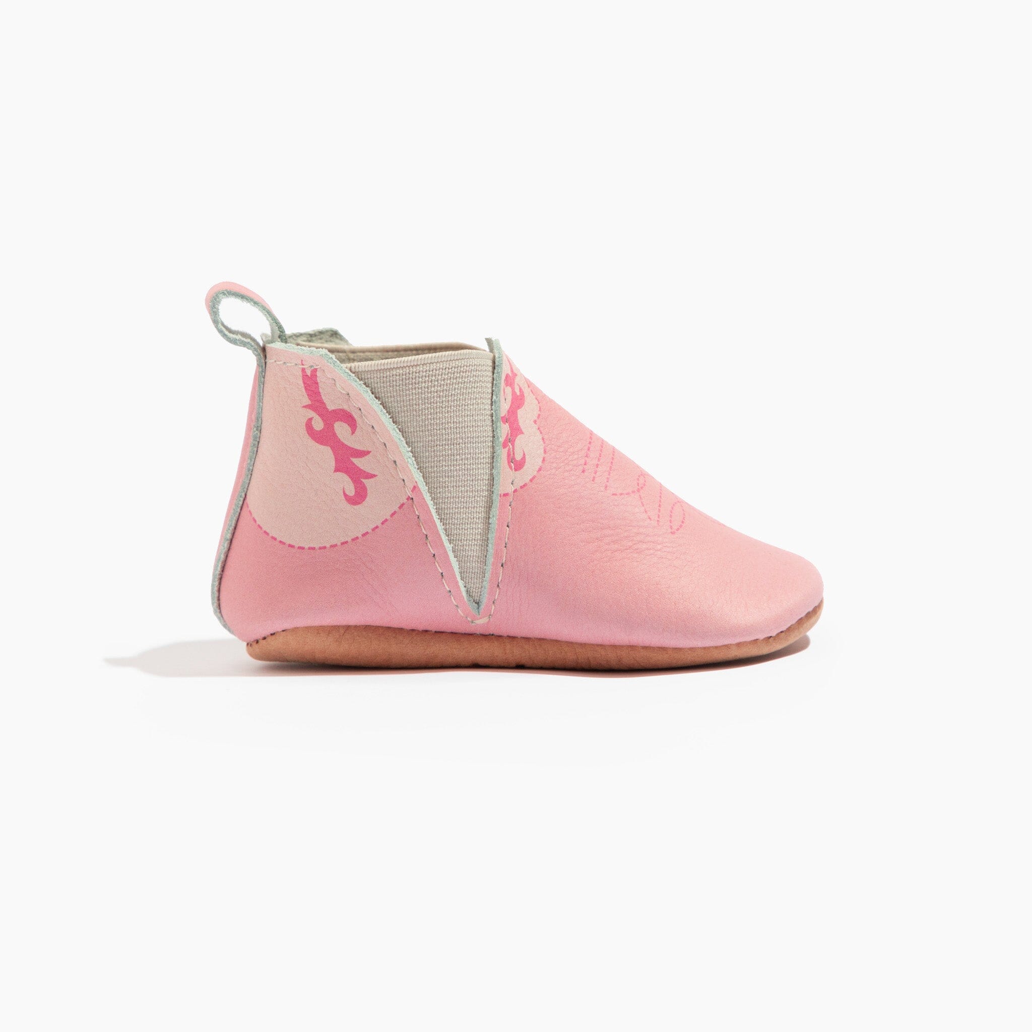 Bubblegum Cowboy Chelsea Boot Baby Shoe Chelsea Boot Soft Sole