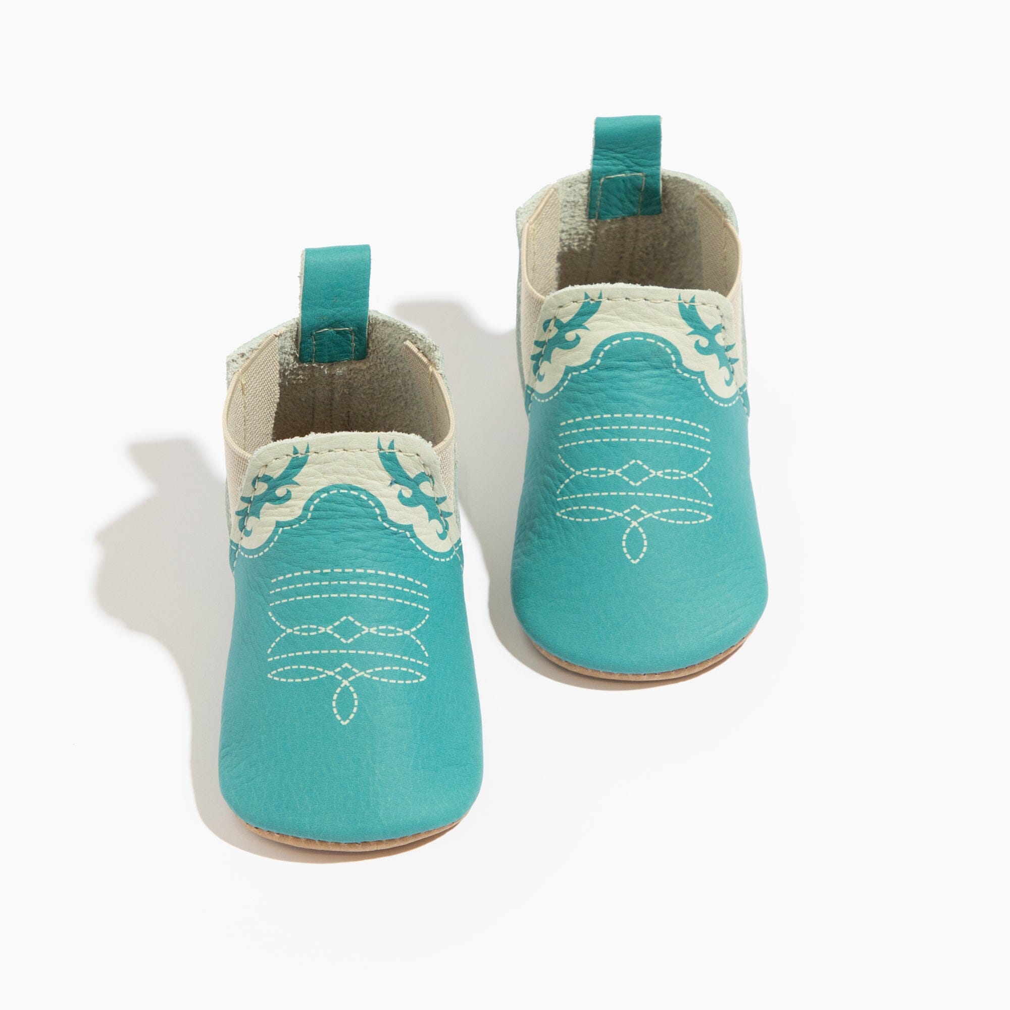 Turquoise Cowboy Chelsea Boot Baby Shoe Chelsea Boot Soft Sole