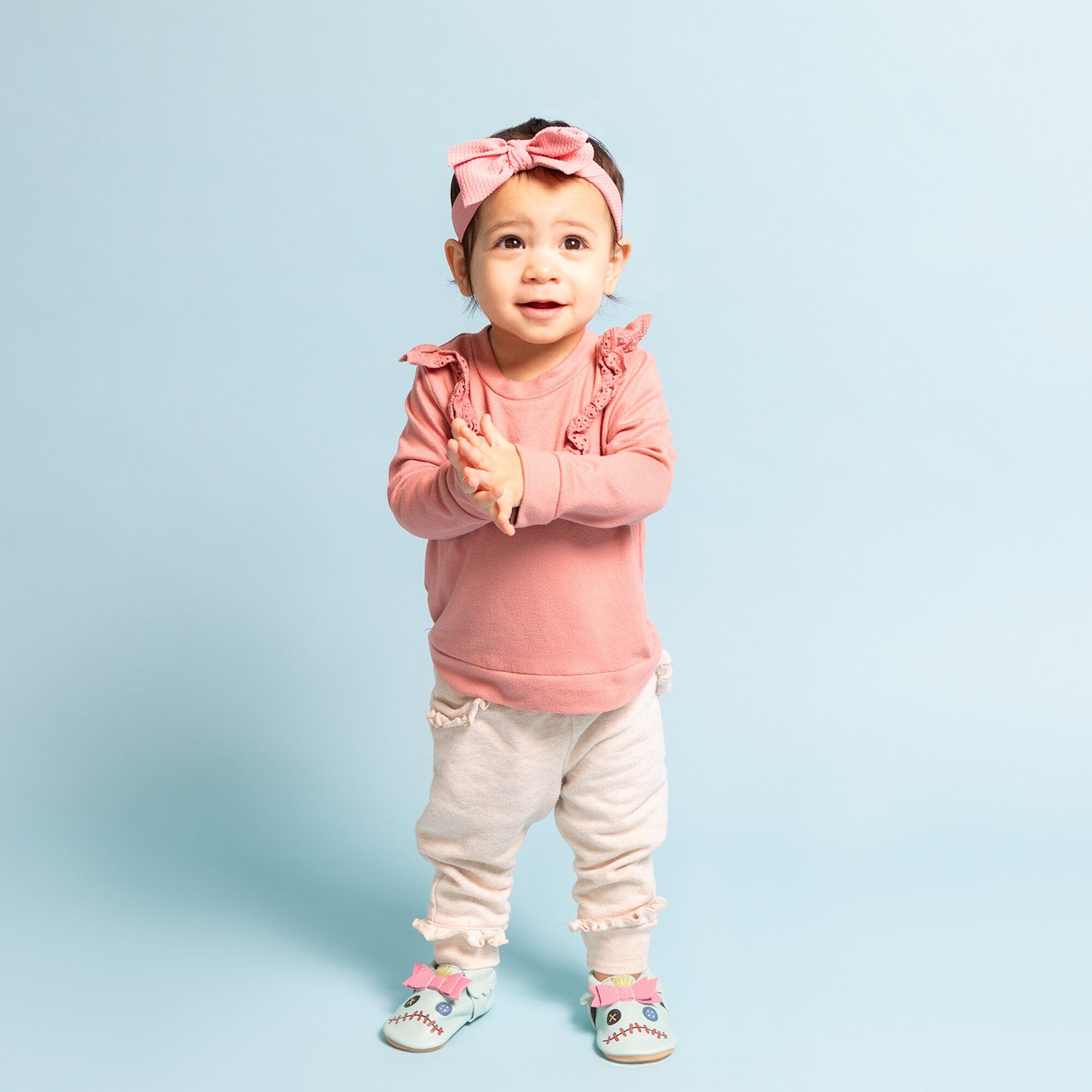 Disney Scrump Bow Baby Shoe Bow Mocc Soft Sole