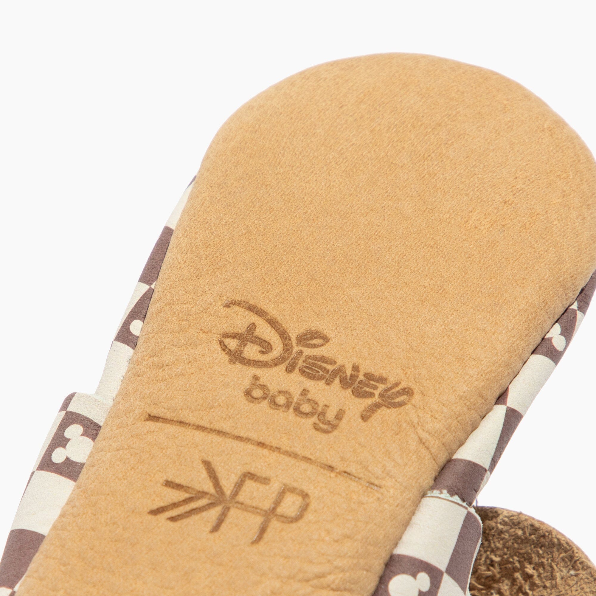 Disney Mocha Mickey Mouse Knotted Bow Baby Shoe Knotted Bow Mocc Soft Sole