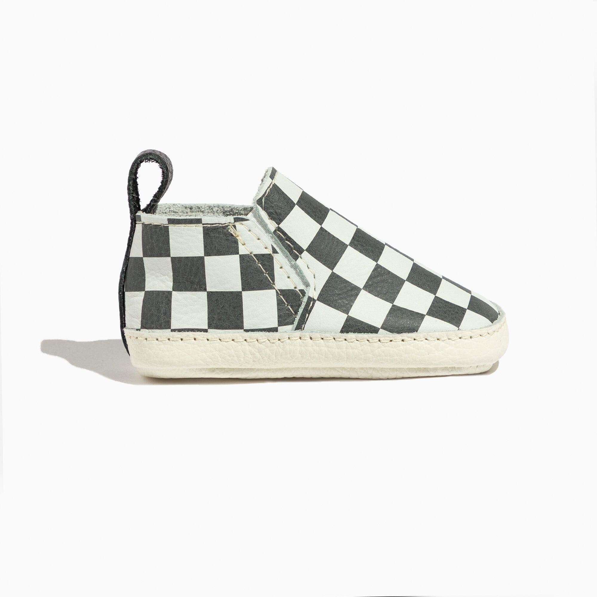 Ebony Check Slip On Baby Shoe Slip On Soft Sole