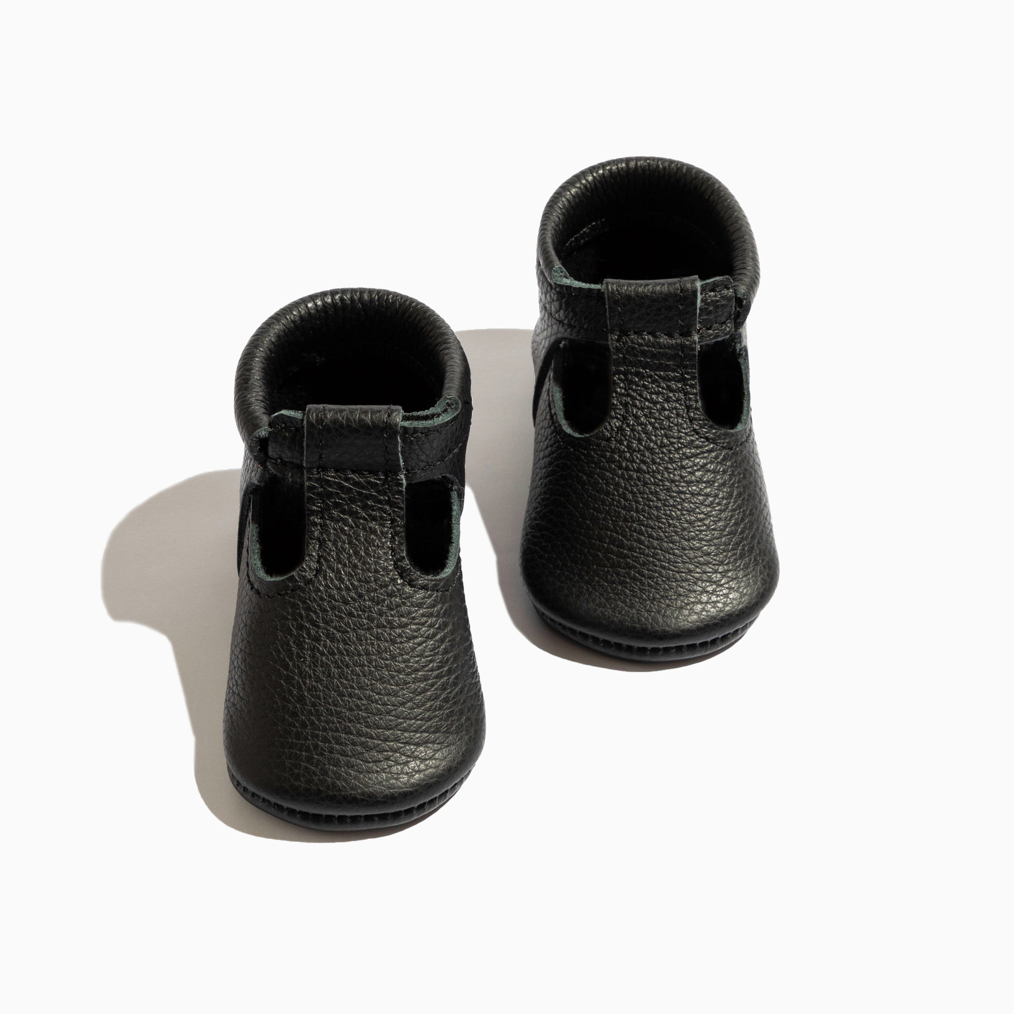 Ebony T-Bar Baby Shoe T-Bar Soft Sole