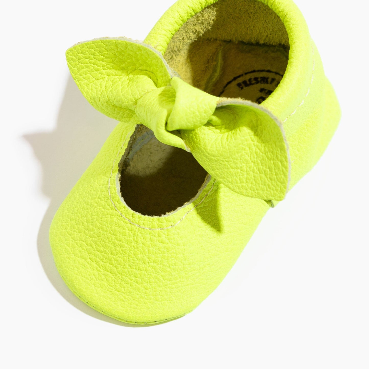Extra Yellow Knotted Baby Shoe Knotted Bow Mocc Soft Sole