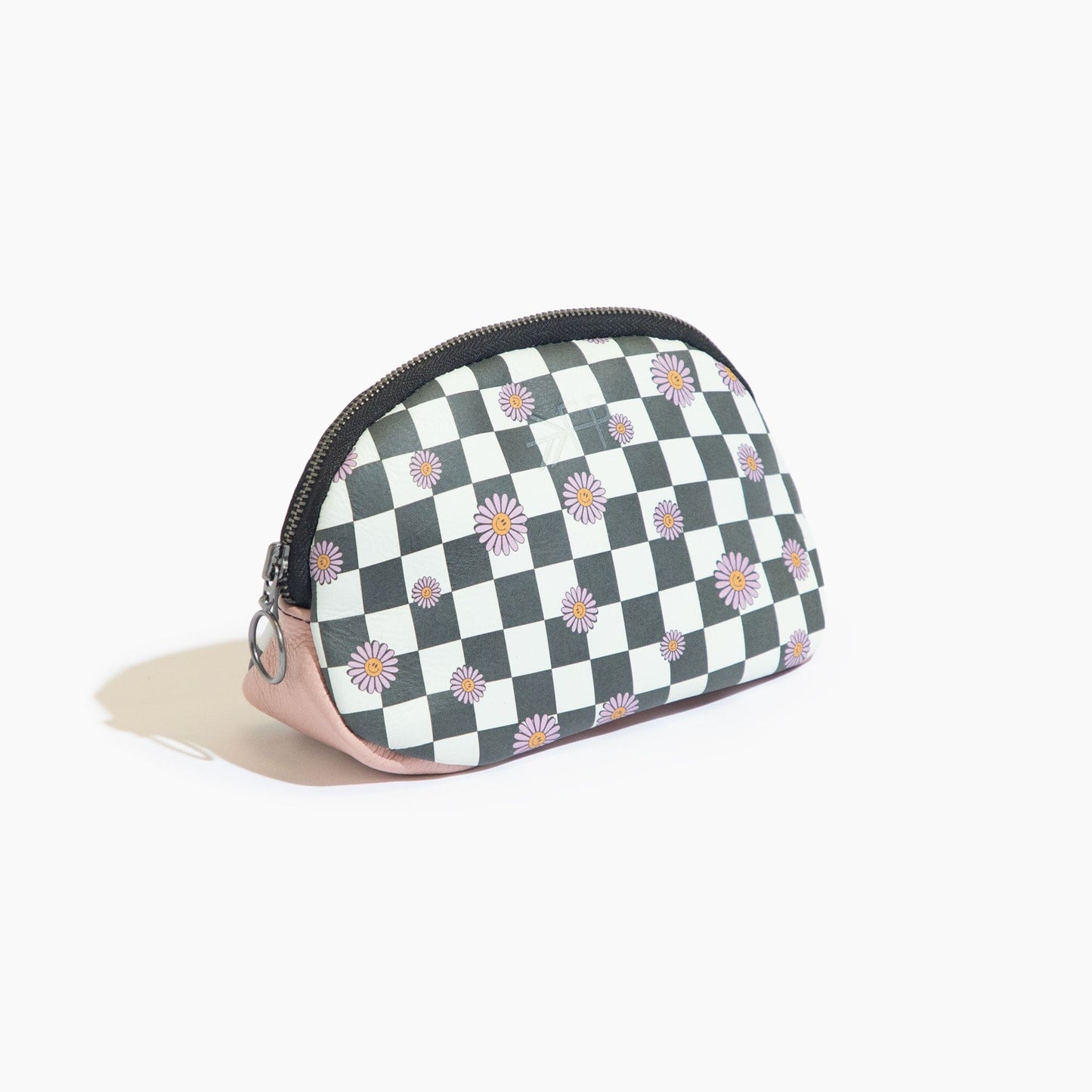 Flower Power Check Cosmetic Pouch Cosmetic Pouch In House Bag