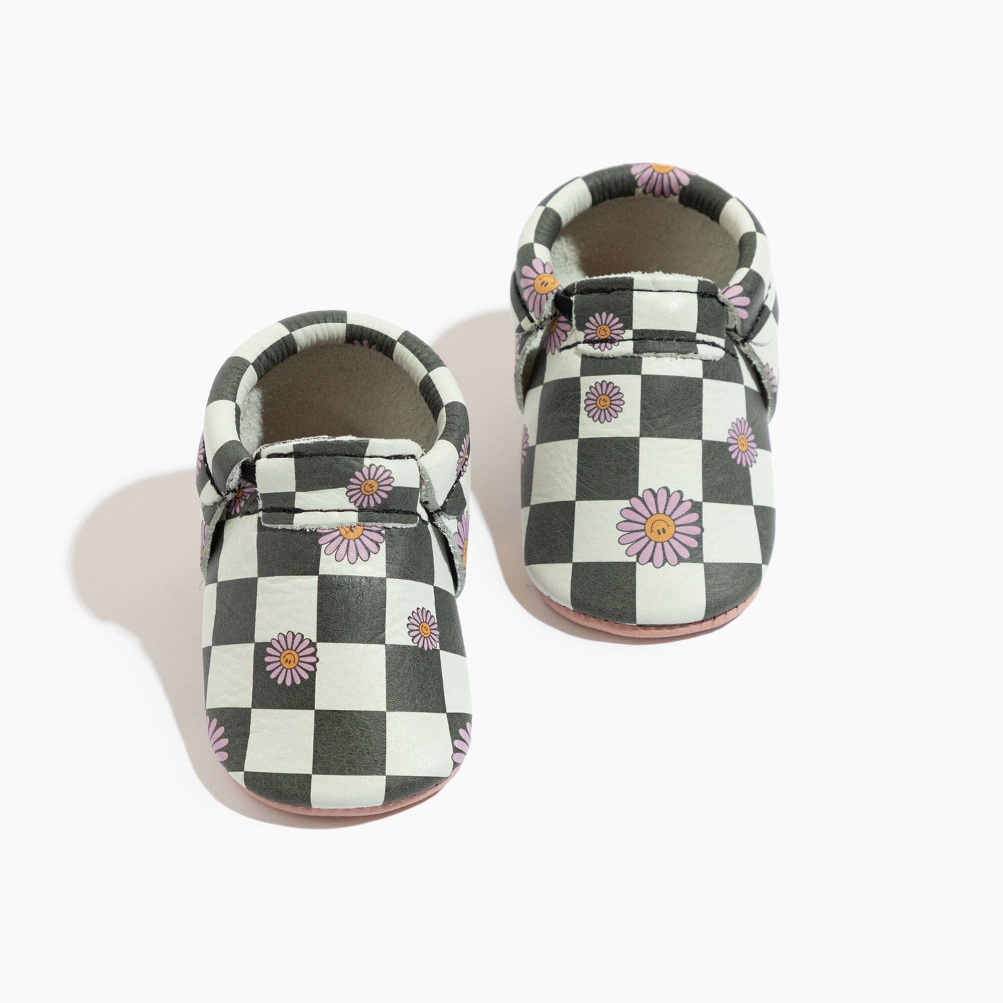 Flower Power Check City Baby Shoe City Mocc Soft Sole