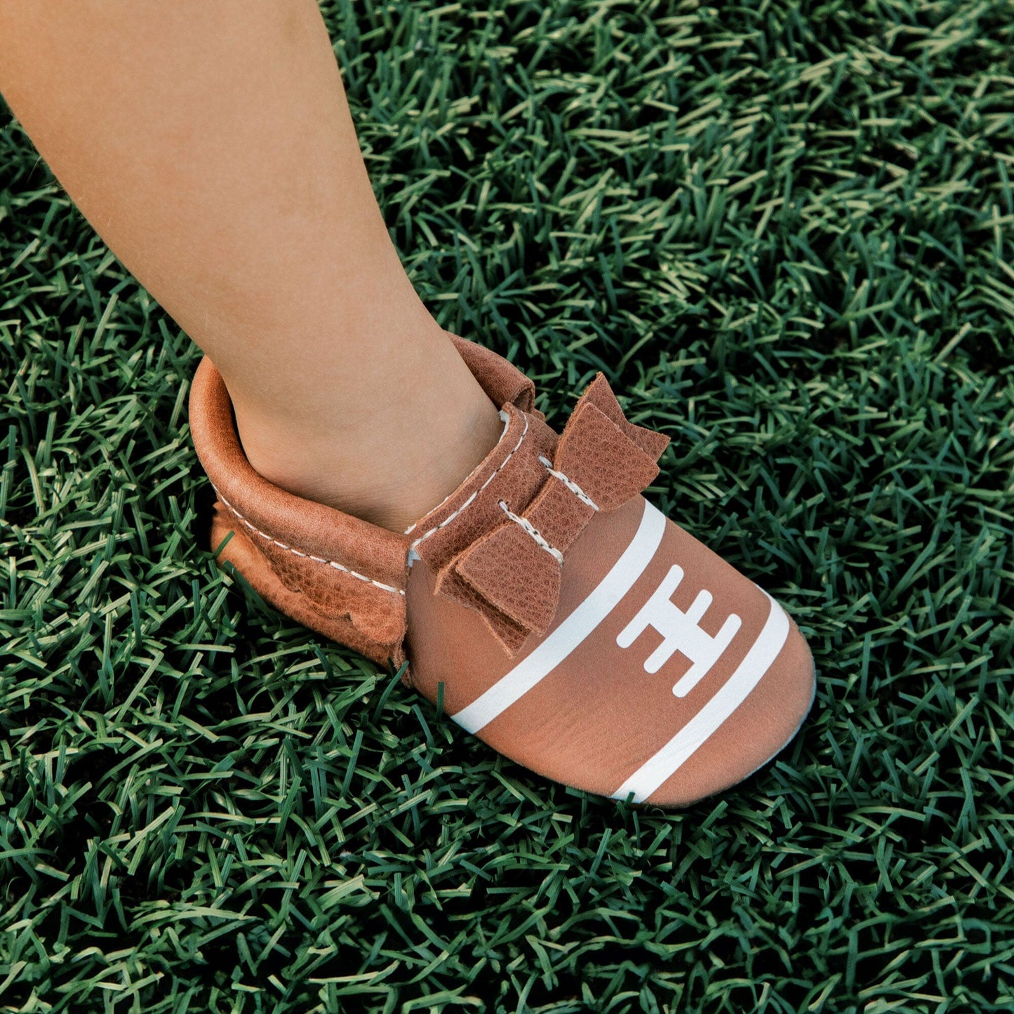 (Coming Soon) Touchdown II Bow Baby Shoe Bow Mocc Soft Sole