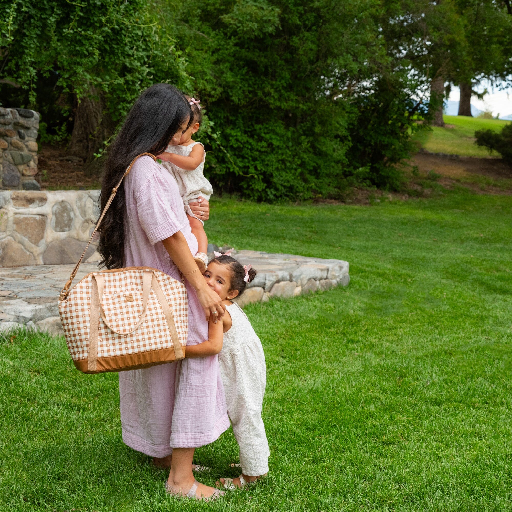Disney Gingham Mickey Mouse Seoul Tote Seoul Tote Diaper Bag