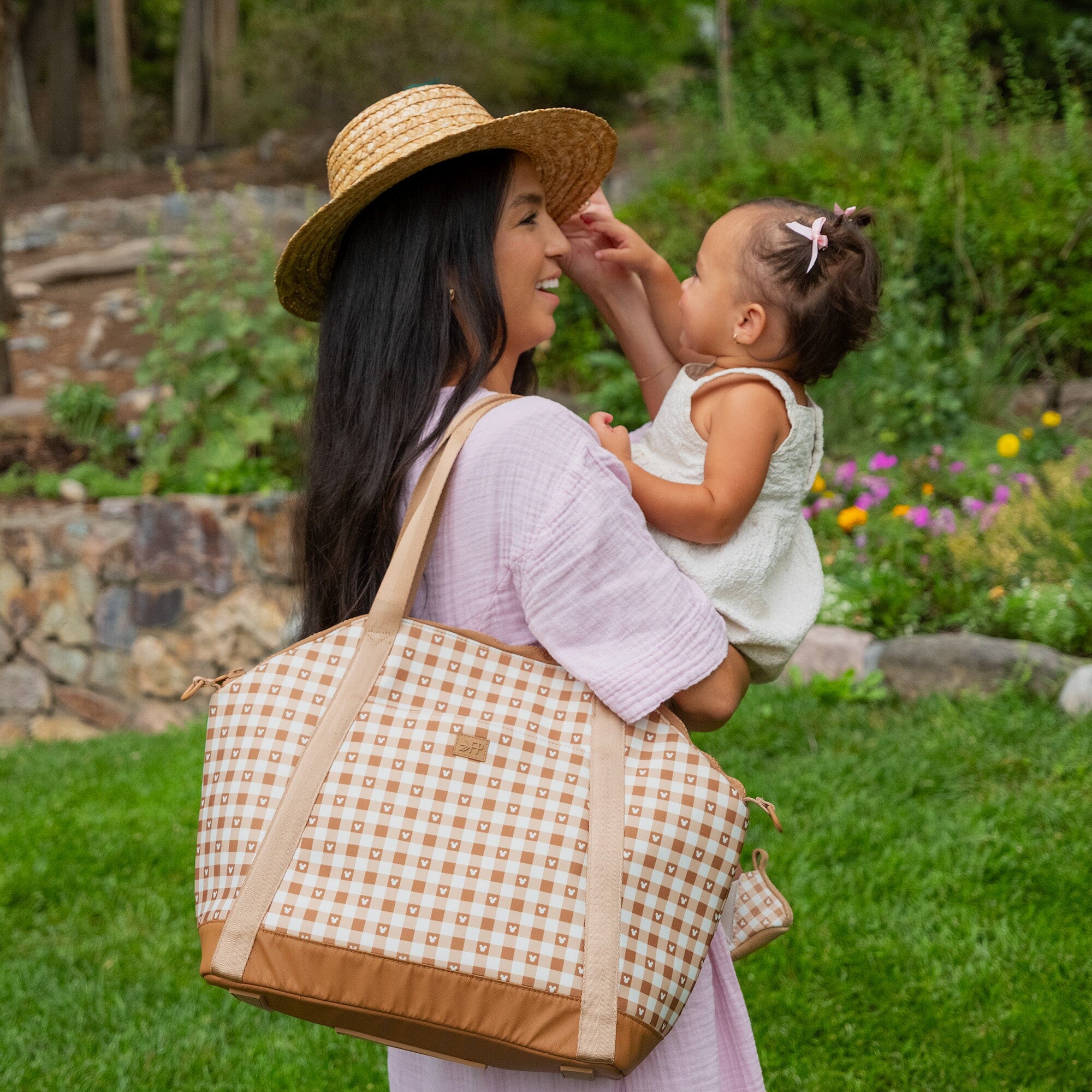 Disney Gingham Mickey Mouse Seoul Tote Seoul Tote Diaper Bag