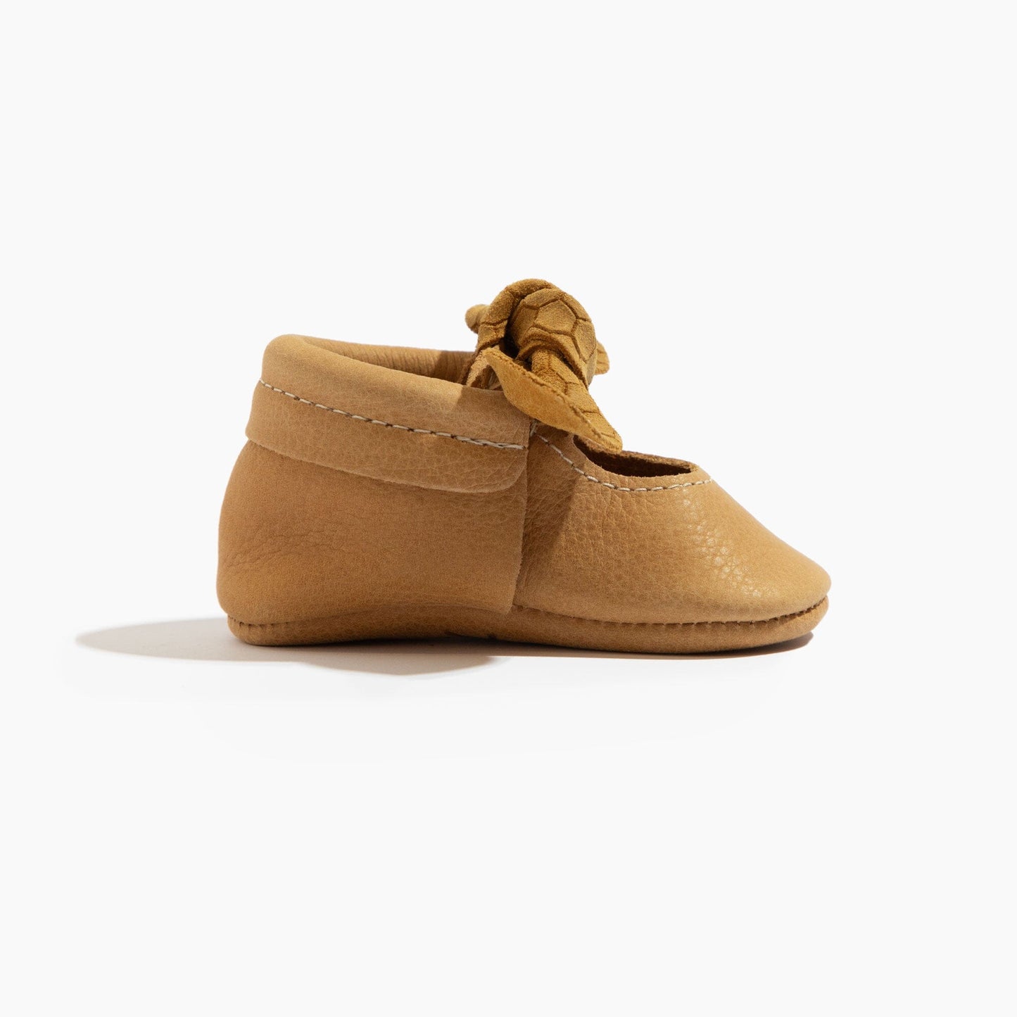 Honeycomb Knotted Bow Baby Shoe Knotted Bow Mocc Soft Sole