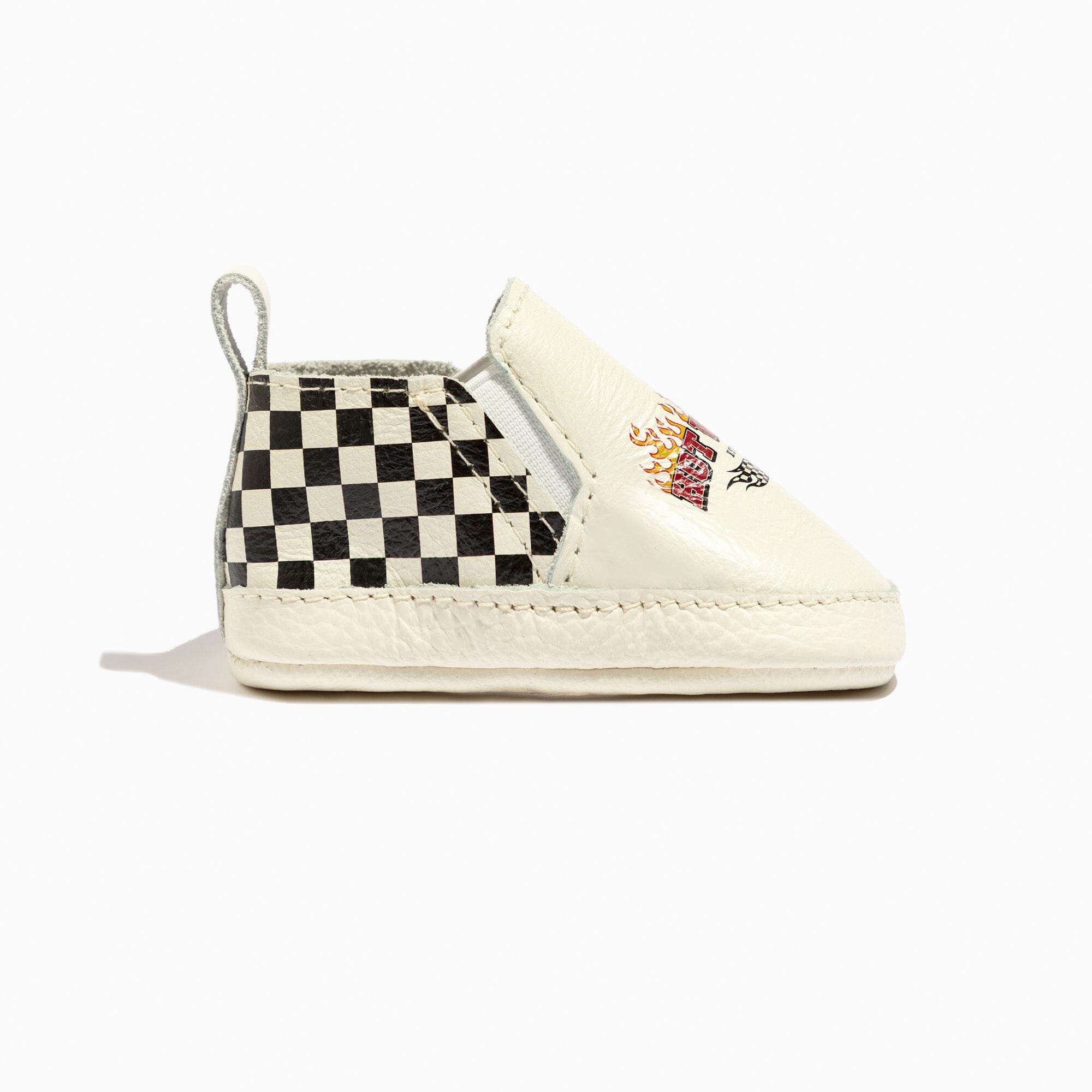 Hot Wheels™ Checkered Slip On Baby Shoes Slip On Soft Sole
