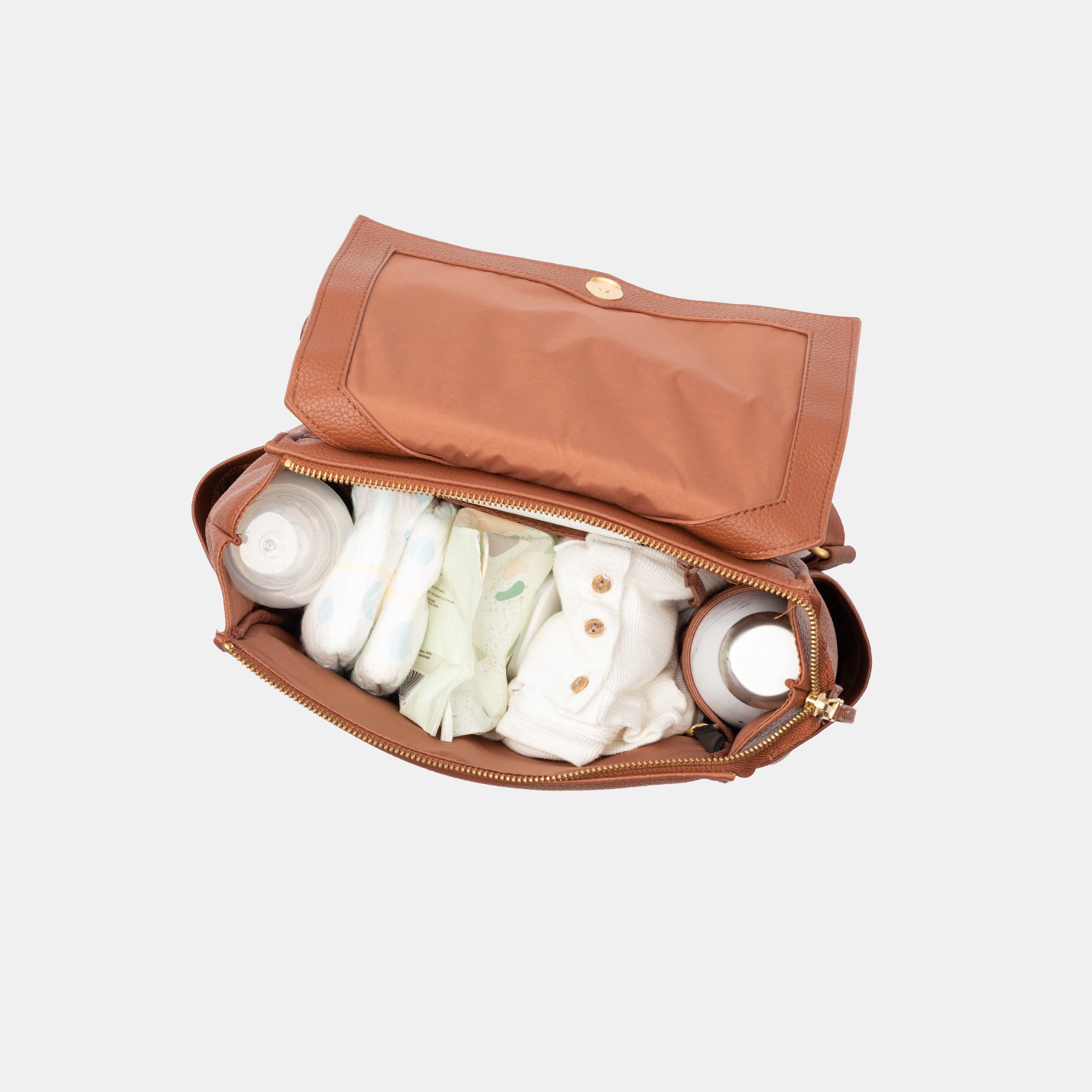 Cognac Mini Classic Diaper Bag II Mini Classic Diaper Bag II Diaper Bag