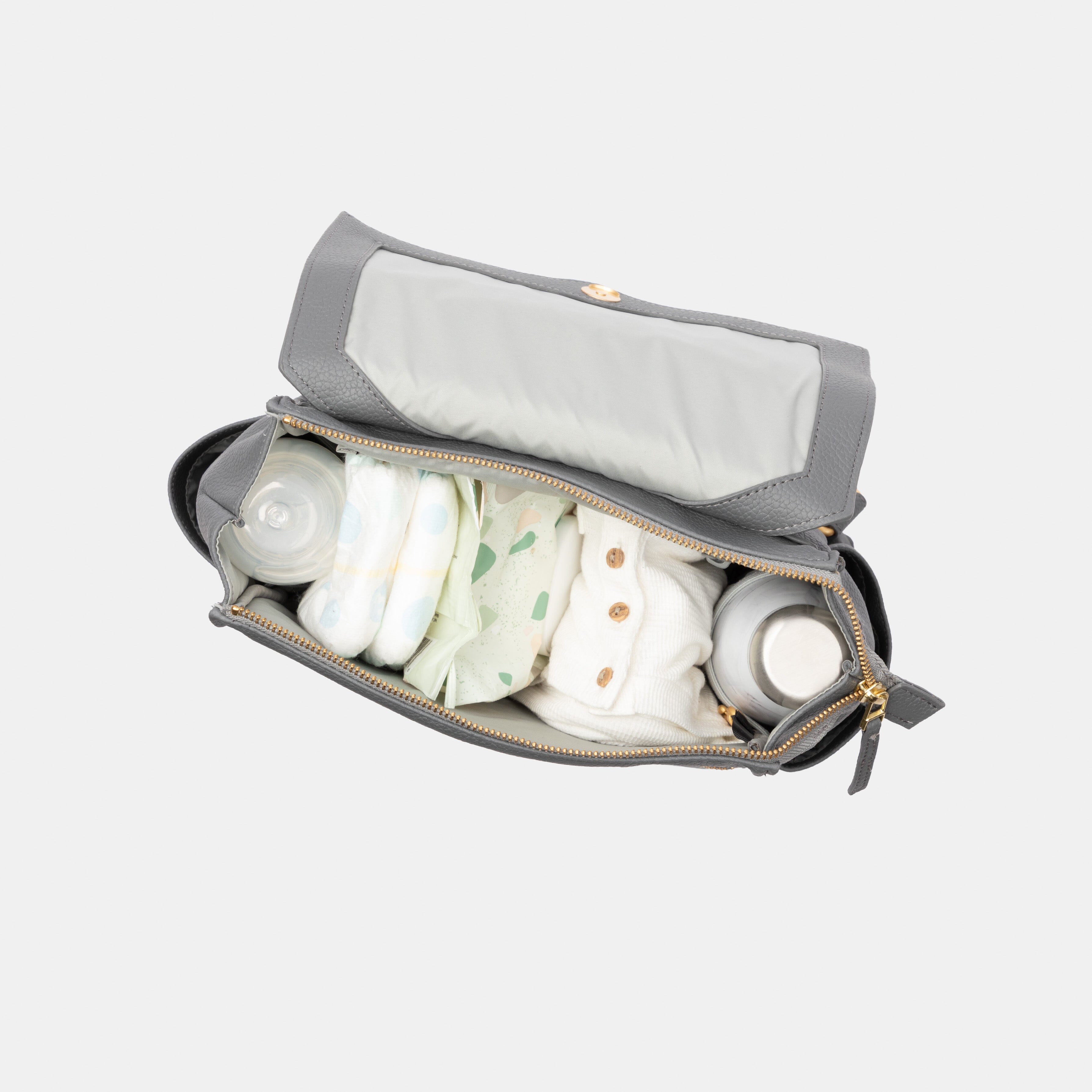 Stone Mini Classic Diaper Bag II Mini Classic Diaper Bag II Diaper Bag