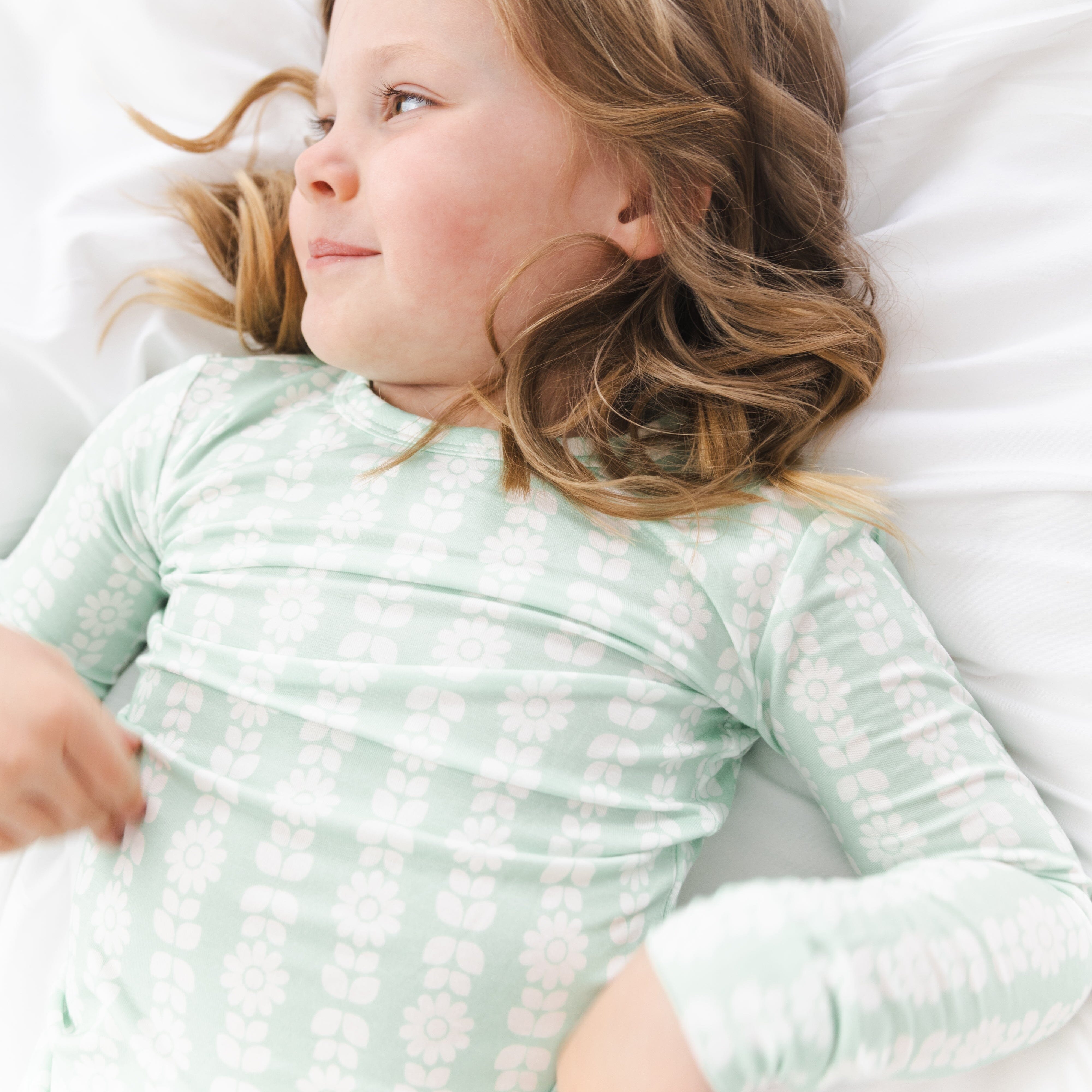 Mint Meadows Bamboo Toddler Pajama Set Motette