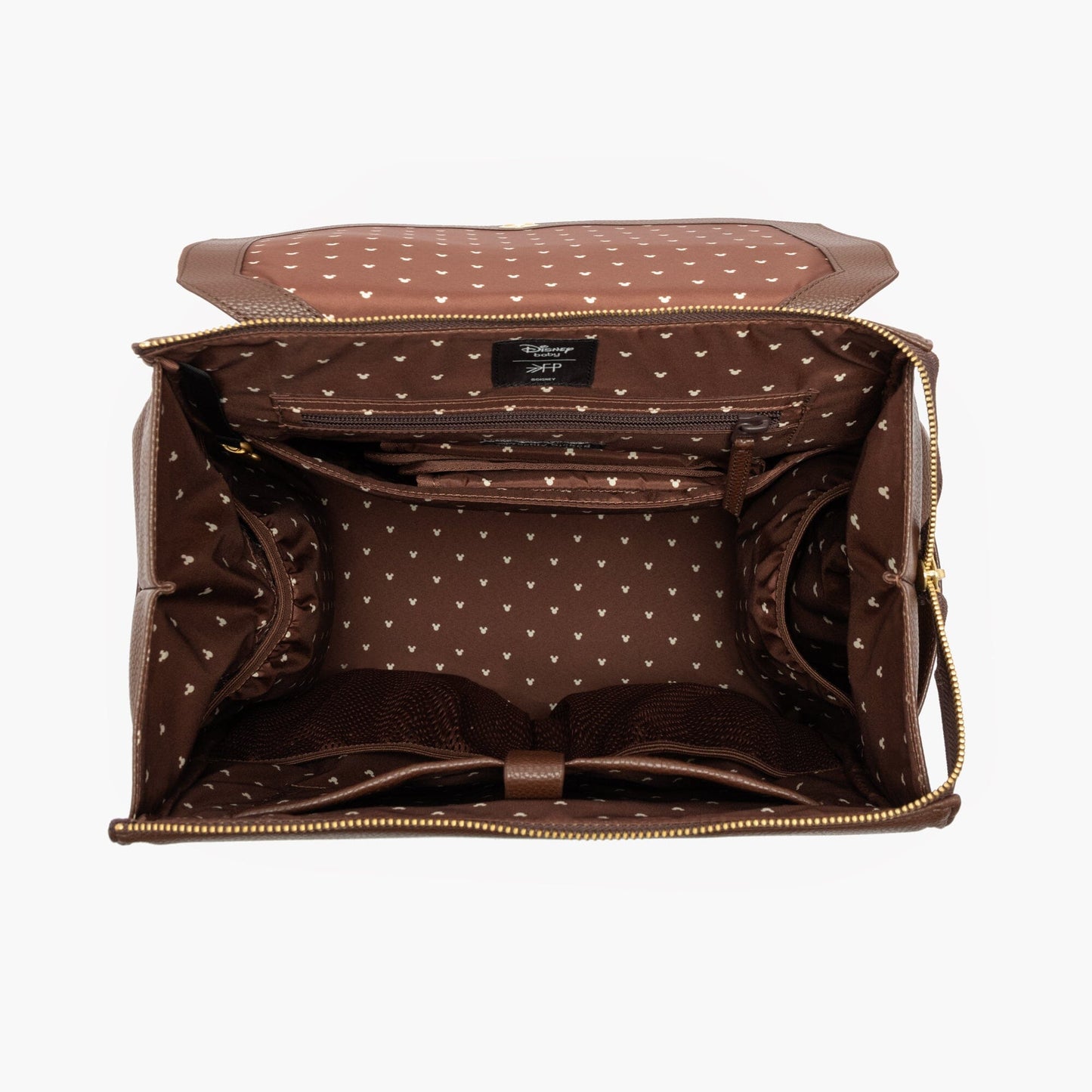 Disney Mocha Mickey Mouse Classic Diaper Bag II Classic Diaper Bag II Diaper Bag