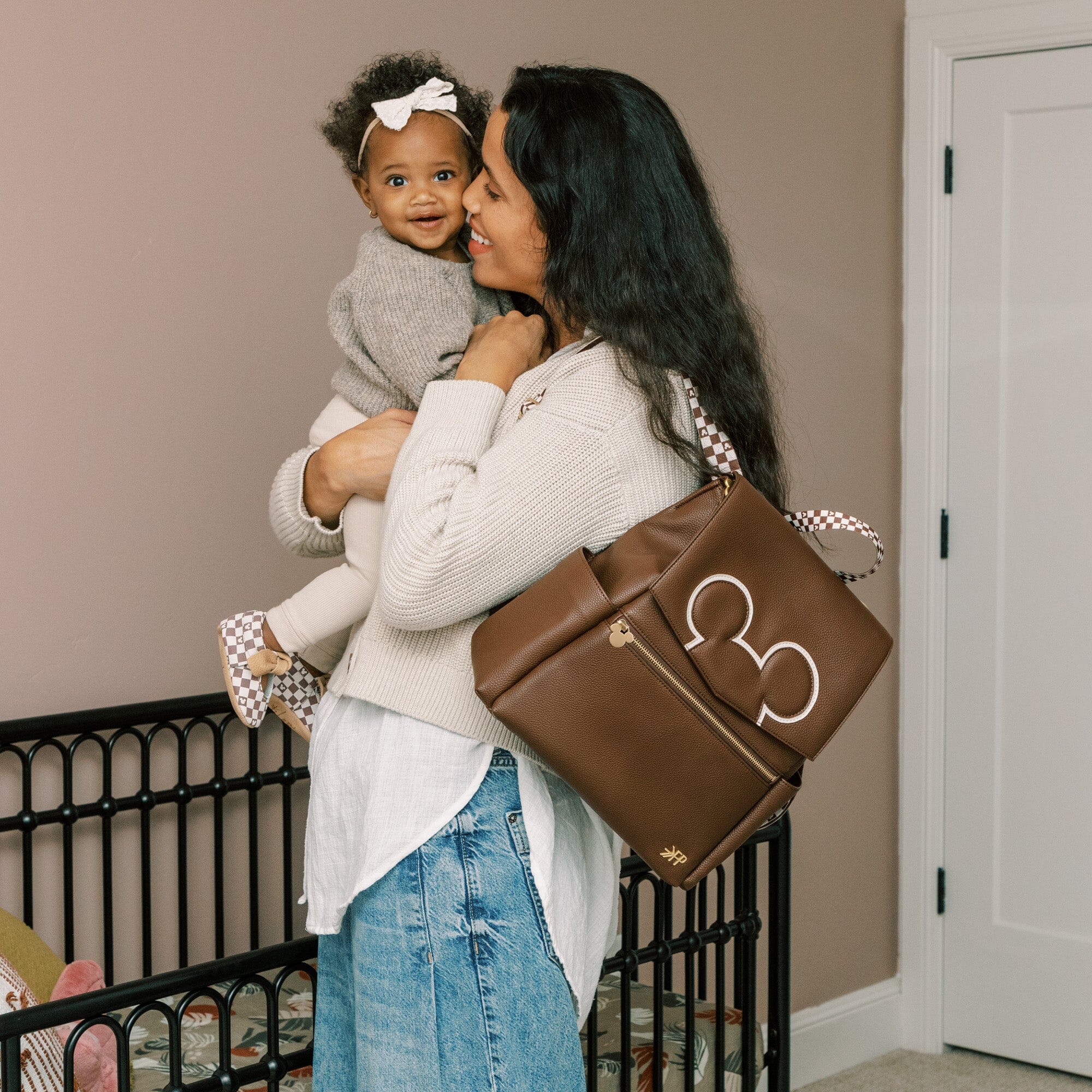 Disney Mocha Mickey Mouse Mini Classic Bag II Mini Classic Diaper Bag II Diaper Bag