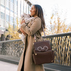 Disney Mocha Mickey Mouse Classic Diaper Bag II Classic Diaper Bag II Diaper Bag
