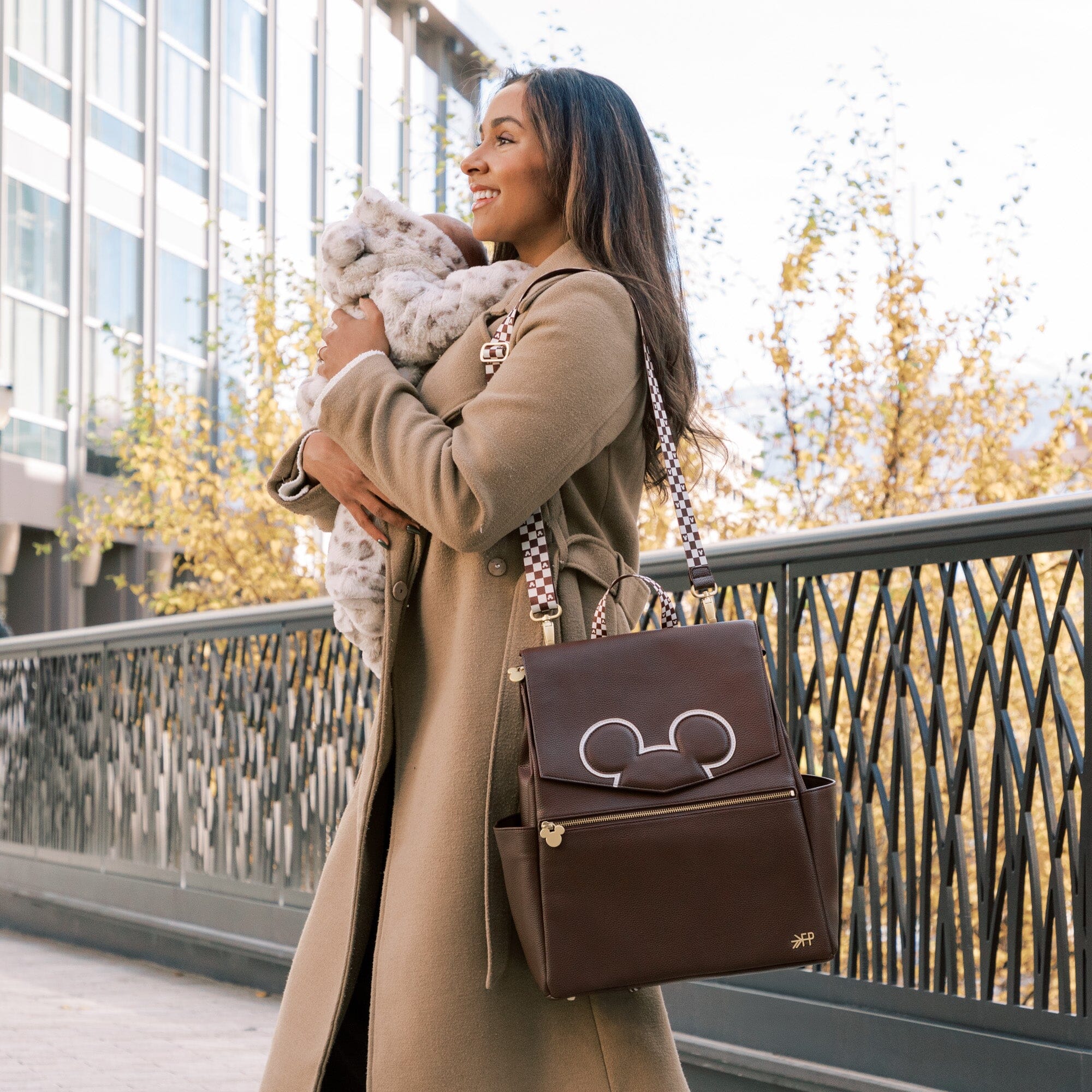 Disney Mocha Mickey Mouse Classic Diaper Bag II Classic Diaper Bag II Diaper Bag