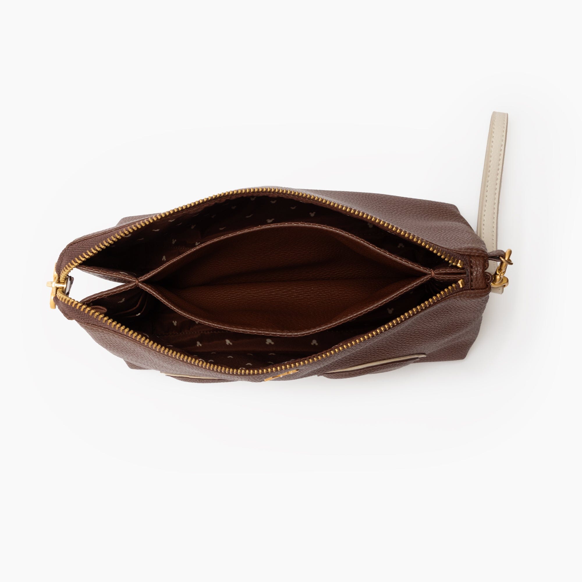 Disney Mocha Mickey Mouse Zip Pouch Classic Zip Pouch Bag Accessory