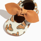 Monarch Butterfly Knotted Bow Baby Shoe Knotted Bow Mocc Soft Sole