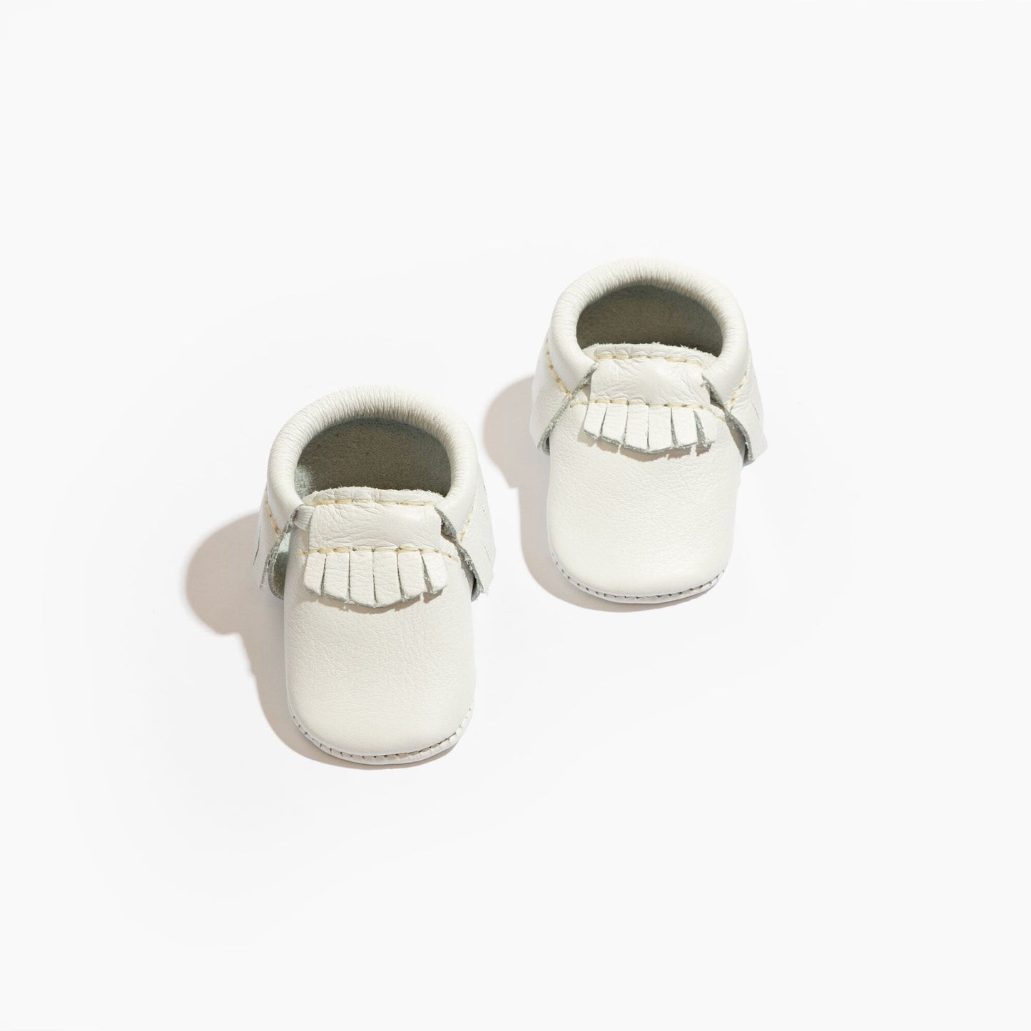 Newborn Bright White II Moccasin Baby Shoe Moccasin Soft Sole 